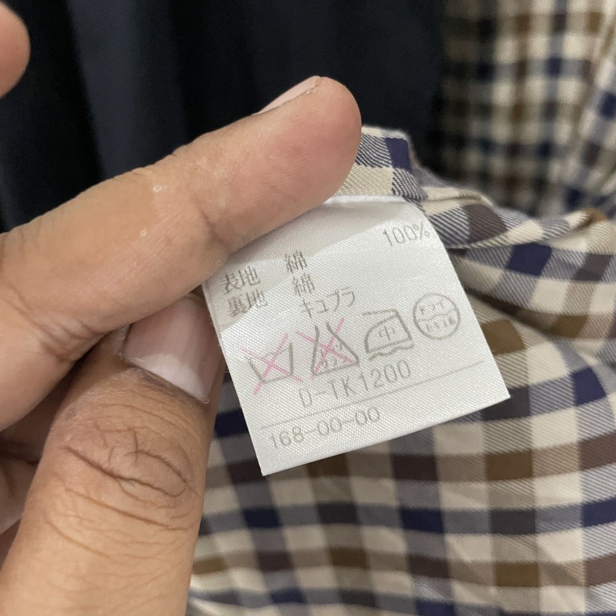 Aquascutum Vintage Aquascutum Nova Check Trench Coat Jacket Size US L / EU 52-54 / 3 - 3 Thumbnail