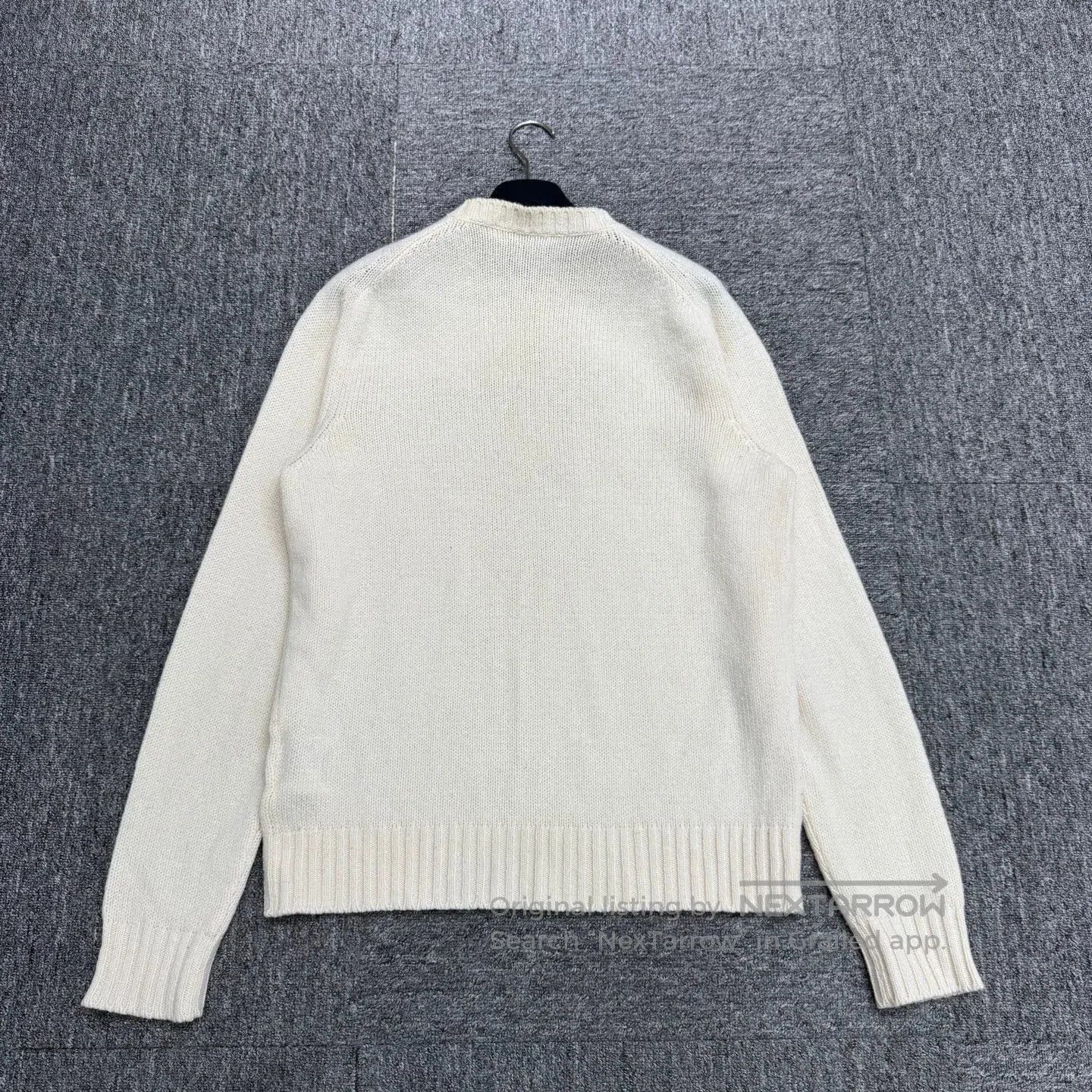 Prada White Long Sleeve Knit Sweater. Size US M / EU 48-50 / 2 - 5 Thumbnail