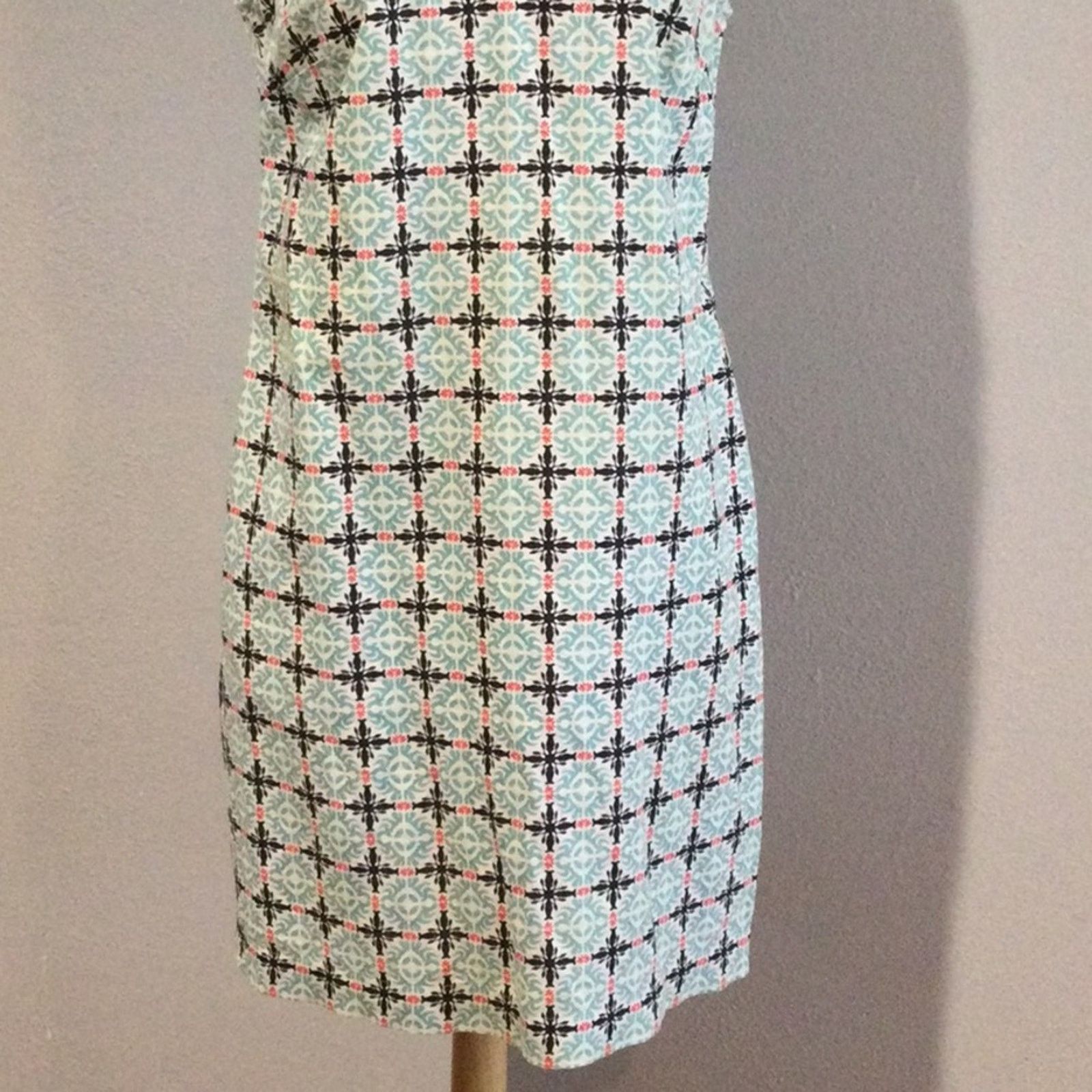 Other Talbots Blue/floral Zipper Back Side Pockets Dress Size 10 Size L / US 10 / IT 46 - 3 Thumbnail