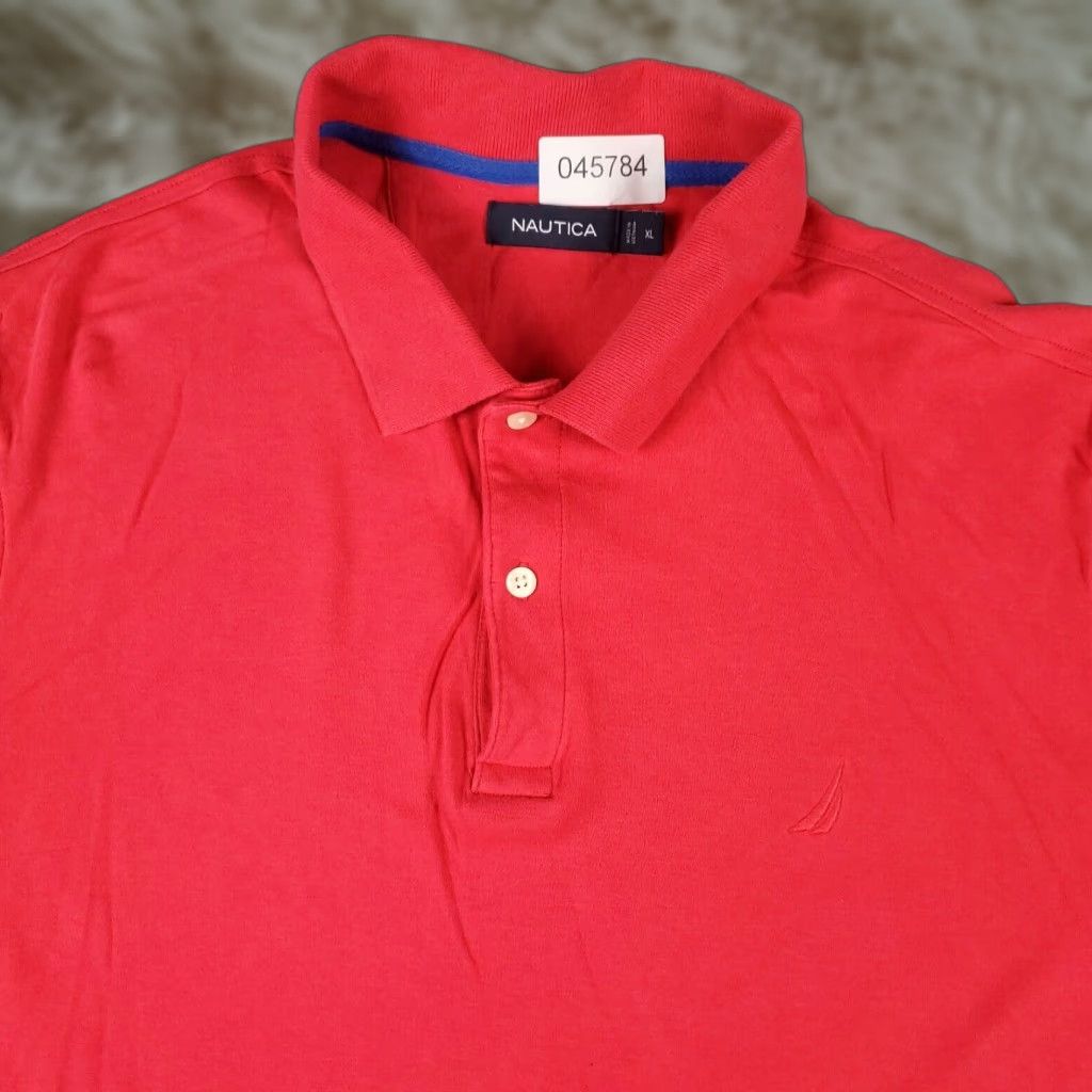 Nautica Nautica Polo Shirt Adult XL Pink Solid Casual Short Sleeve Mens Size US XL / EU 56 / 4 - 1 Thumbnail
