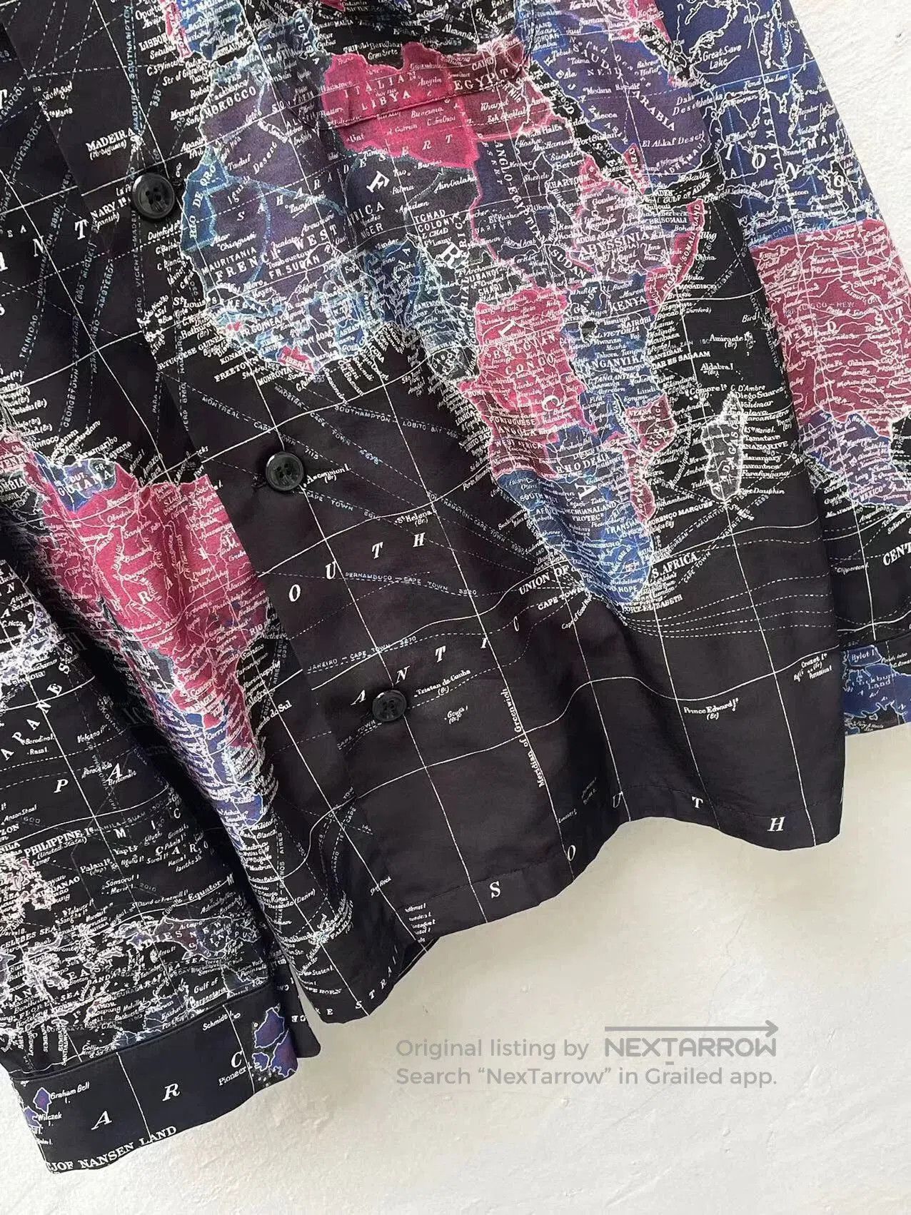 Lad Musician World Map Oversized Shirt. Size US M / EU 48-50 / 2 - 3 Thumbnail