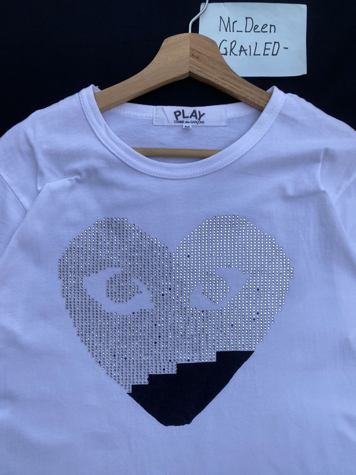 Comme des Garcons Rare Comme Des Garcons CDG Play Swarovski Tee Size US S / EU 44-46 / 1 - 9 Thumbnail