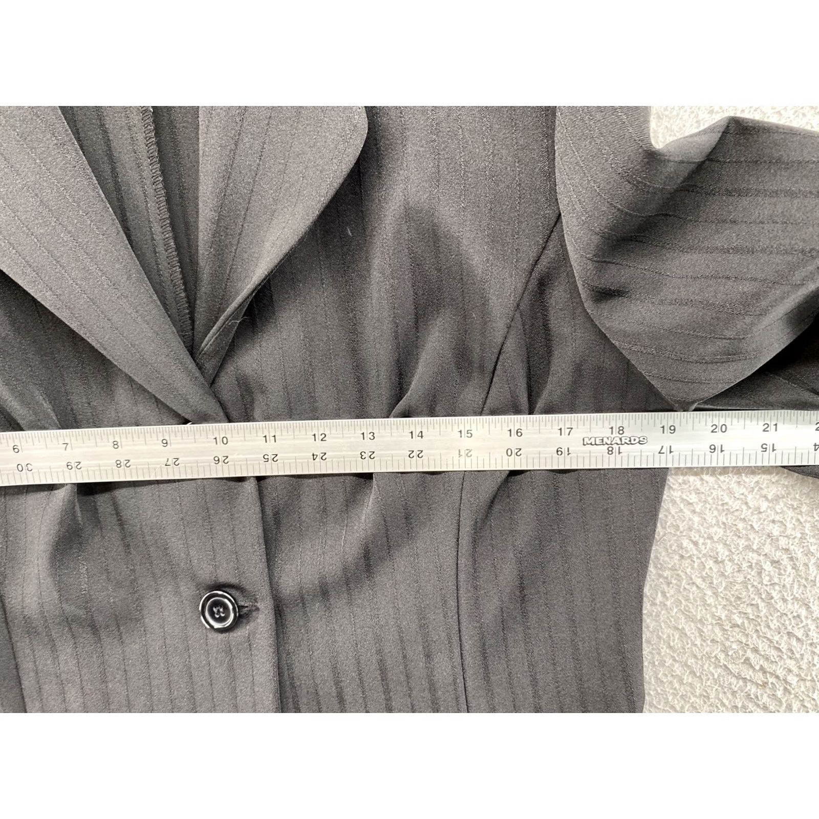 Vintage Maurices Blazer Shirt Women Black 14 2 Button Unlined Short Sleeve Casual Button Women's Blazer 14 Black Maurices Size XL / US 12-14 / IT 48-50 - 4 Thumbnail