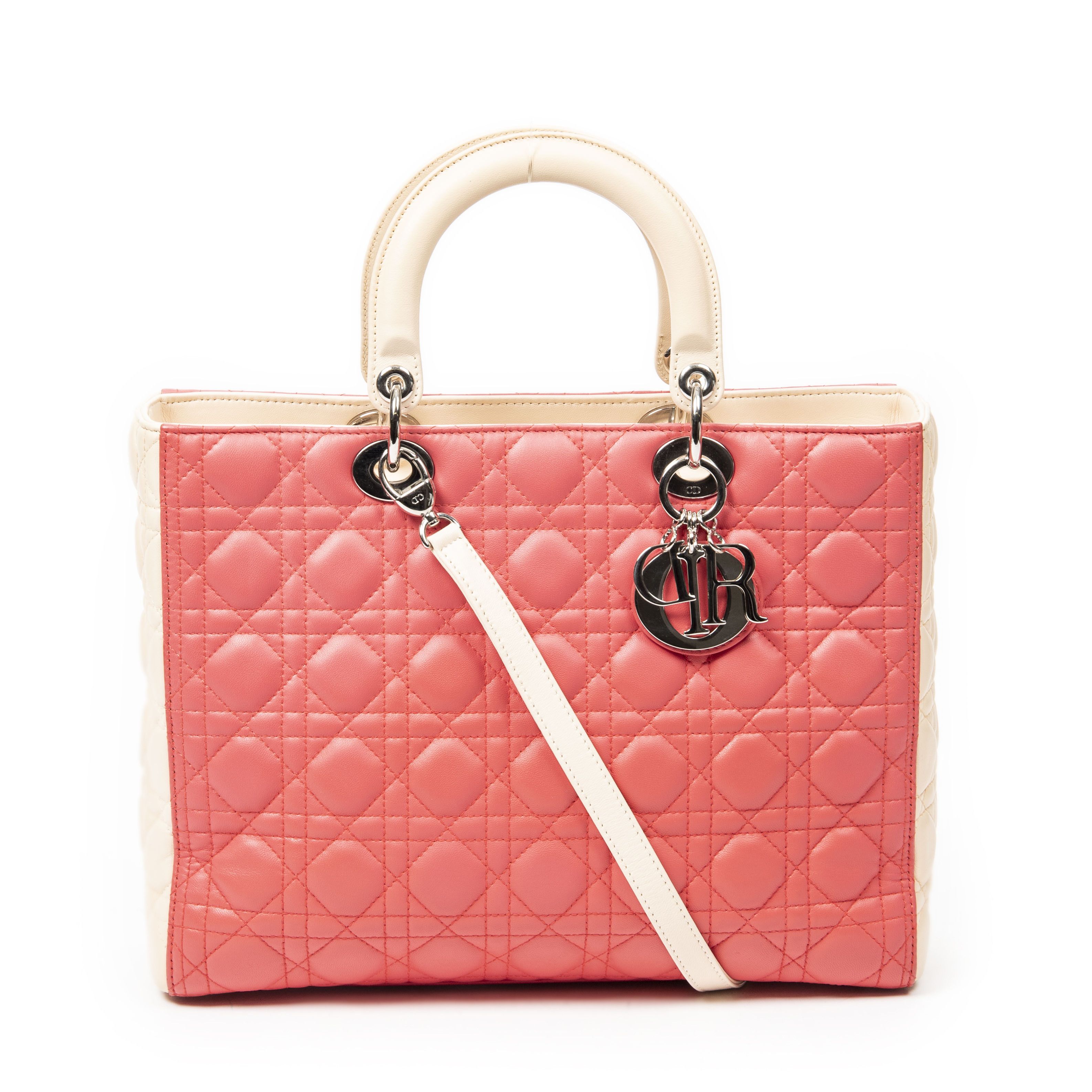 Dior Large Bicolor Lady Dior Zip Size ONE SIZE - 1 Thumbnail