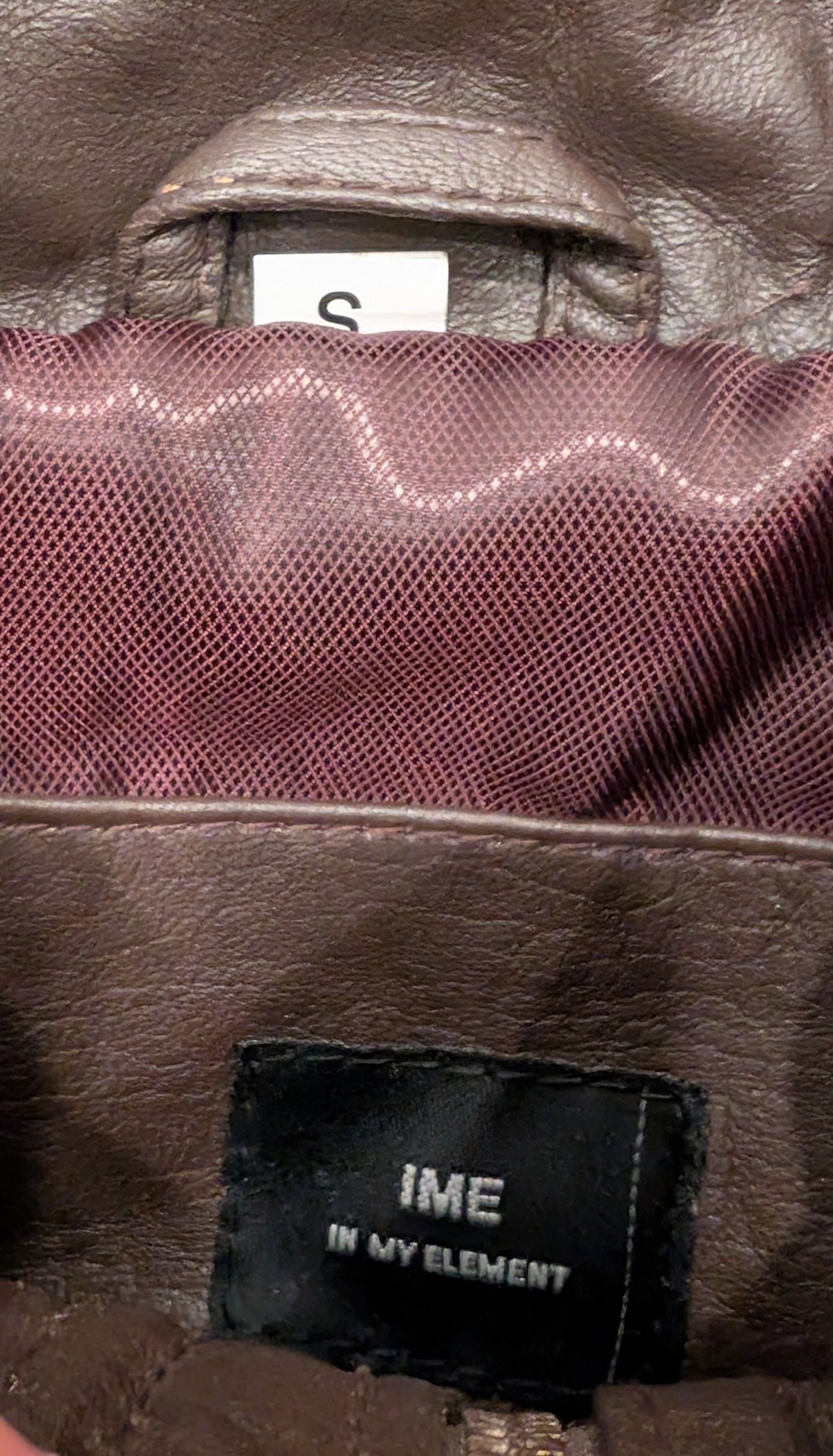 Other In My Element Cropped Brown Leather Jacket Handmade in UK Size S / US 4 / IT 40 - 3 Thumbnail
