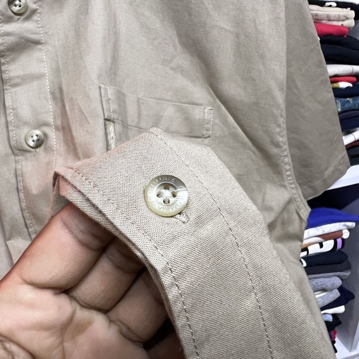 Columbia × Vintage VTG COLUMBIA BUTTON TEE Size US M / EU 48-50 / 2 - 6 Thumbnail