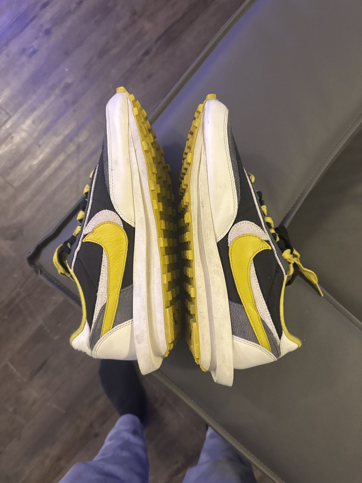 Nike Nike sacai x Undercover x LDWaffle 'Bright Citron' Size US 11 / EU 44 - 3 Thumbnail