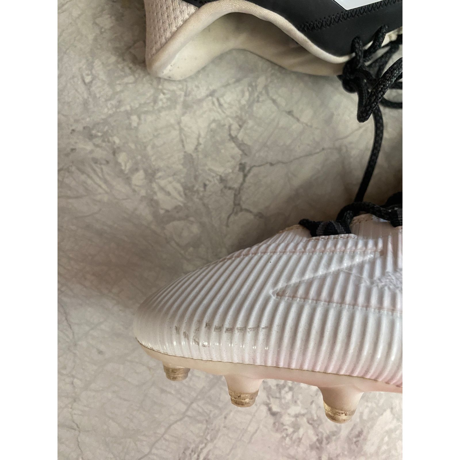 Adidas Adidas Freak White and Black Football Cleats Size 15 Size US 15 / EU 48 - 8 Thumbnail