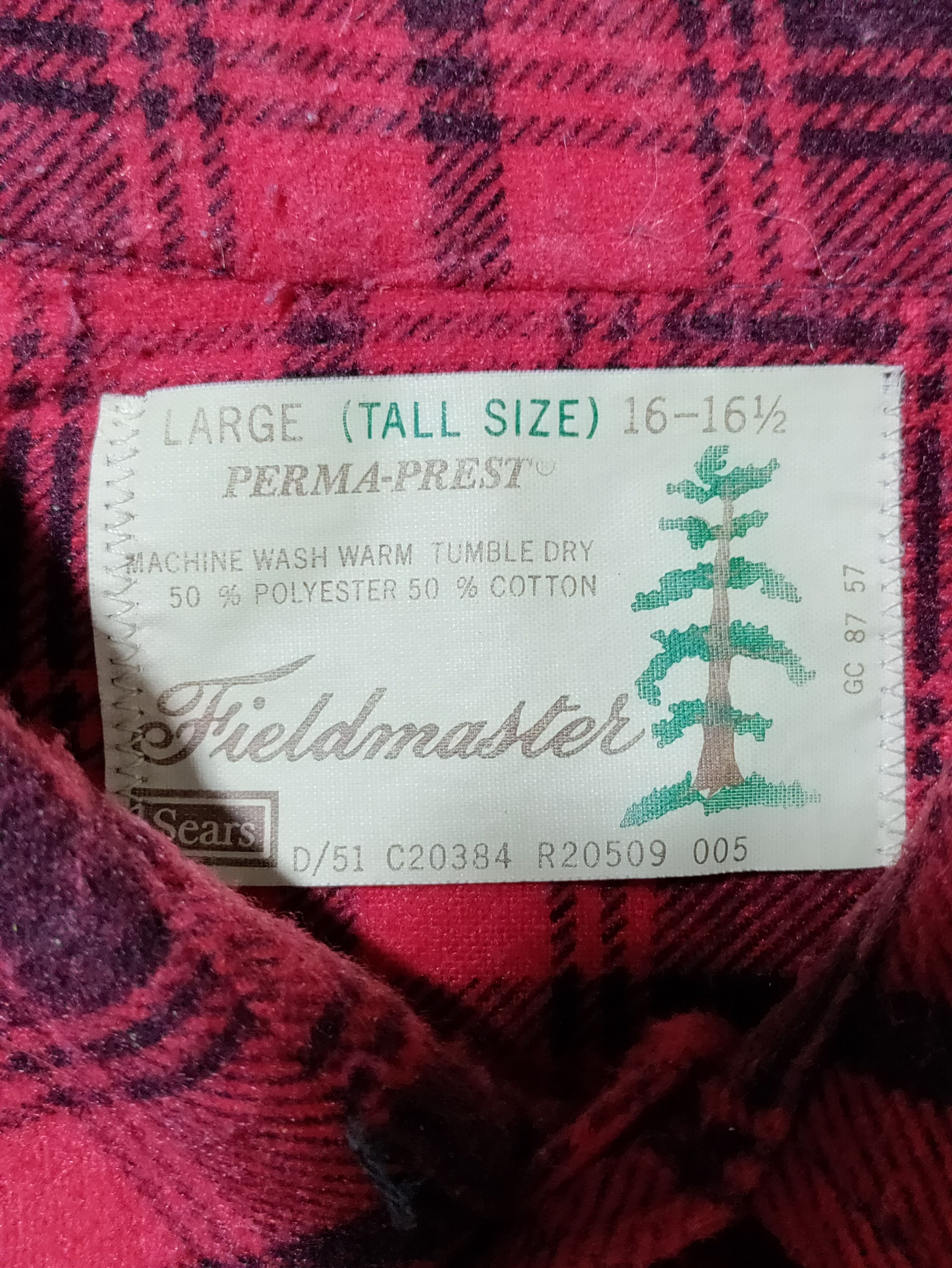 Fieldmaster Vintage Field Master Mens Flannel Shirt Size US L / EU 52-54 / 3 - 2 Thumbnail