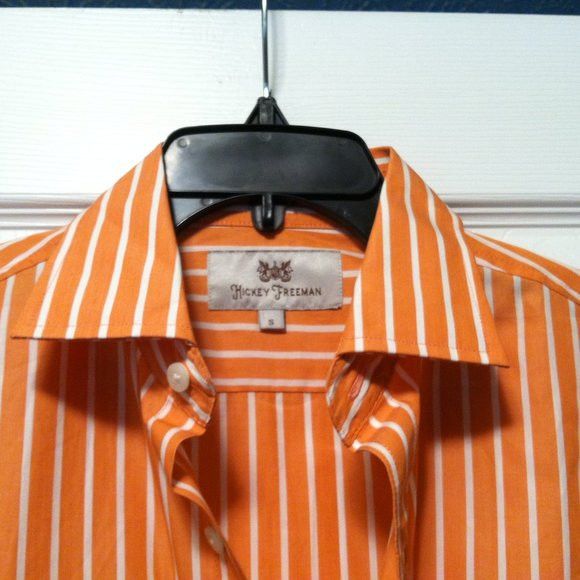 Hickey Freeman HICKEY FREEMAN MENS NEW 100%COTTON CASUAL SHIRT SIZE: S Size US S / EU 44-46 / 1 - 4 Thumbnail