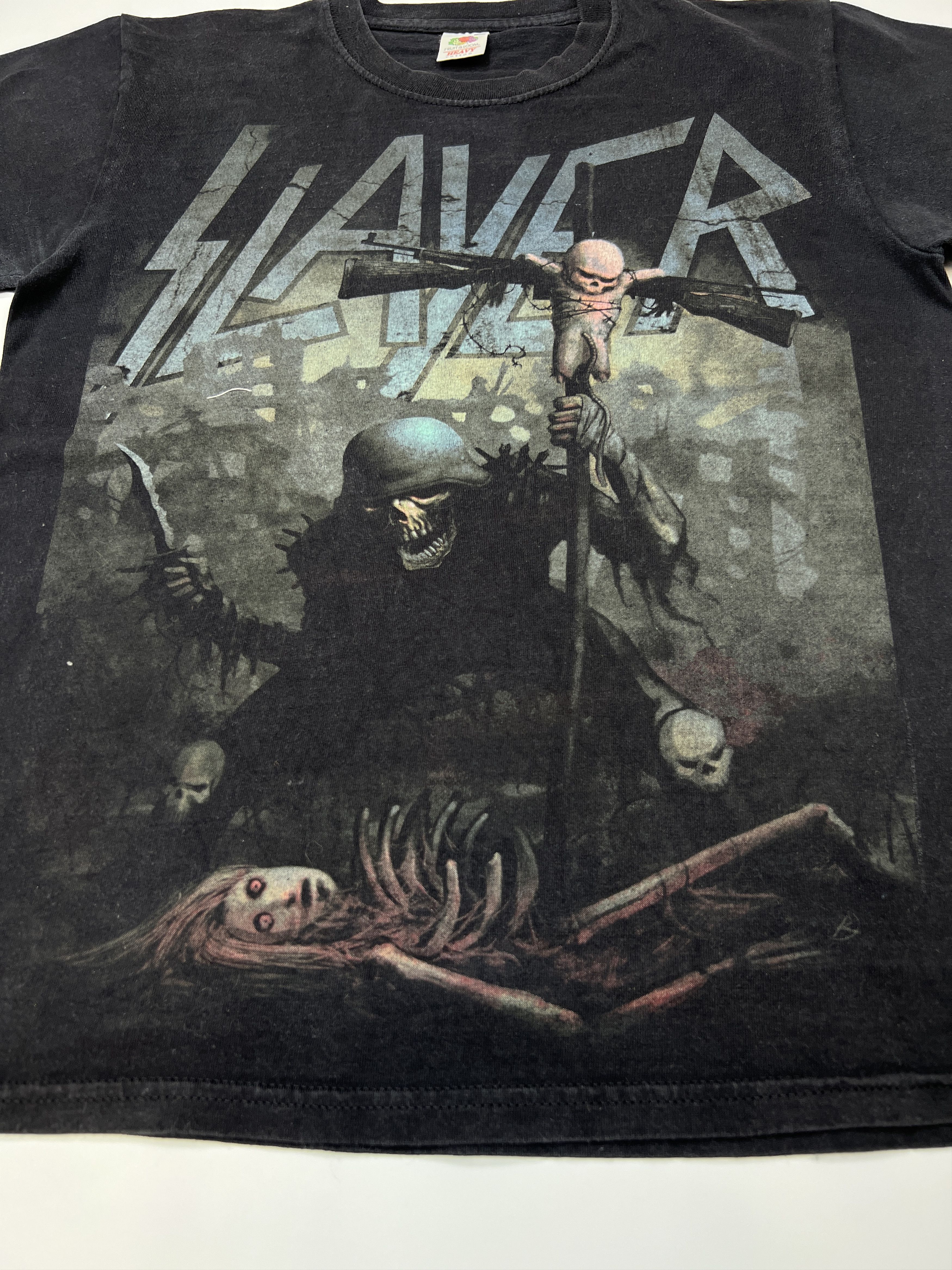 Band Tees 00s Slayer Crazy Printed Tee Cropped Black Size US S / EU 44-46 / 1 - 3 Thumbnail