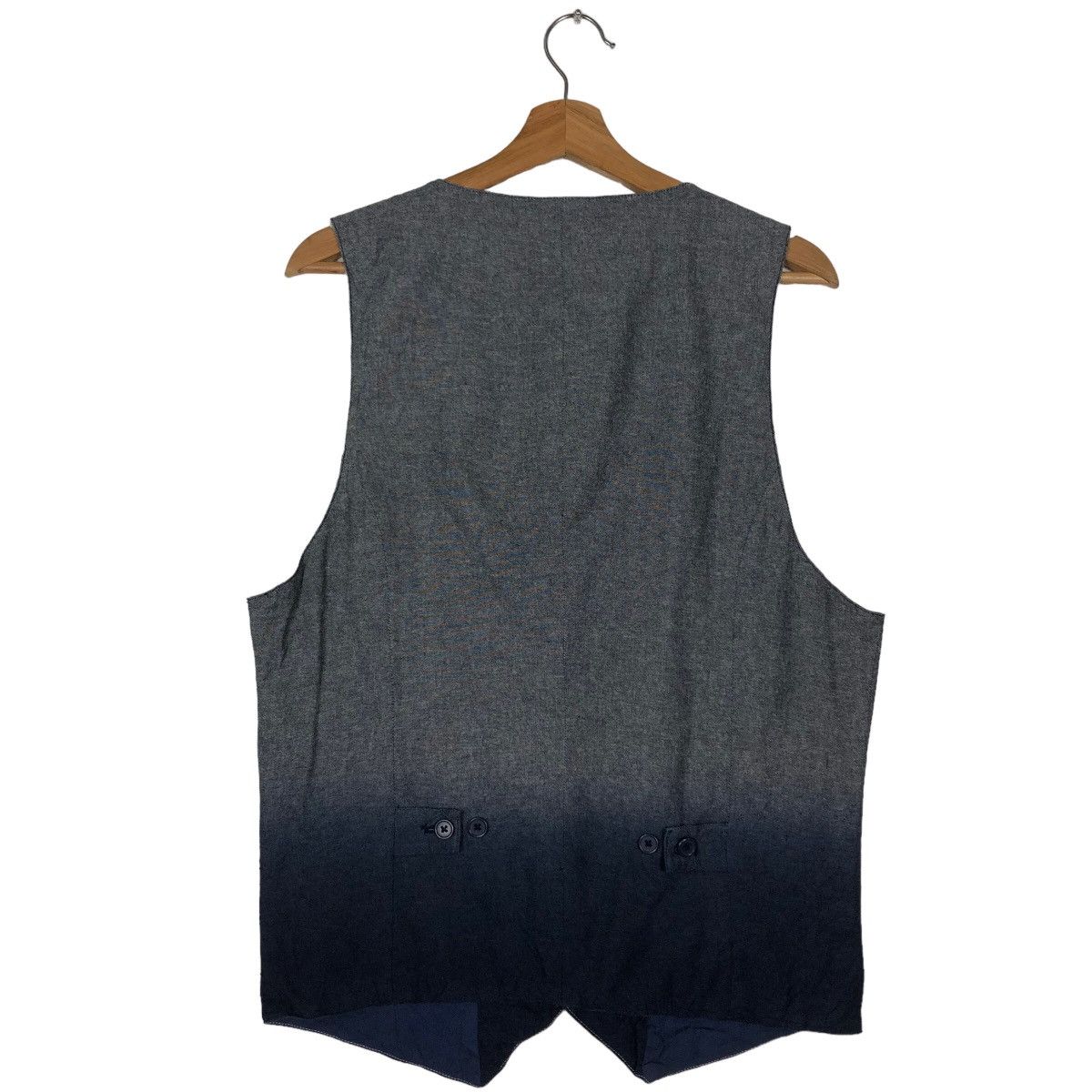 Japanese Brand 🔥2 Tones Vest Color Mix Semantic Design Issey Miyake Japan Size US L / EU 52-54 / 3 - 5 Thumbnail