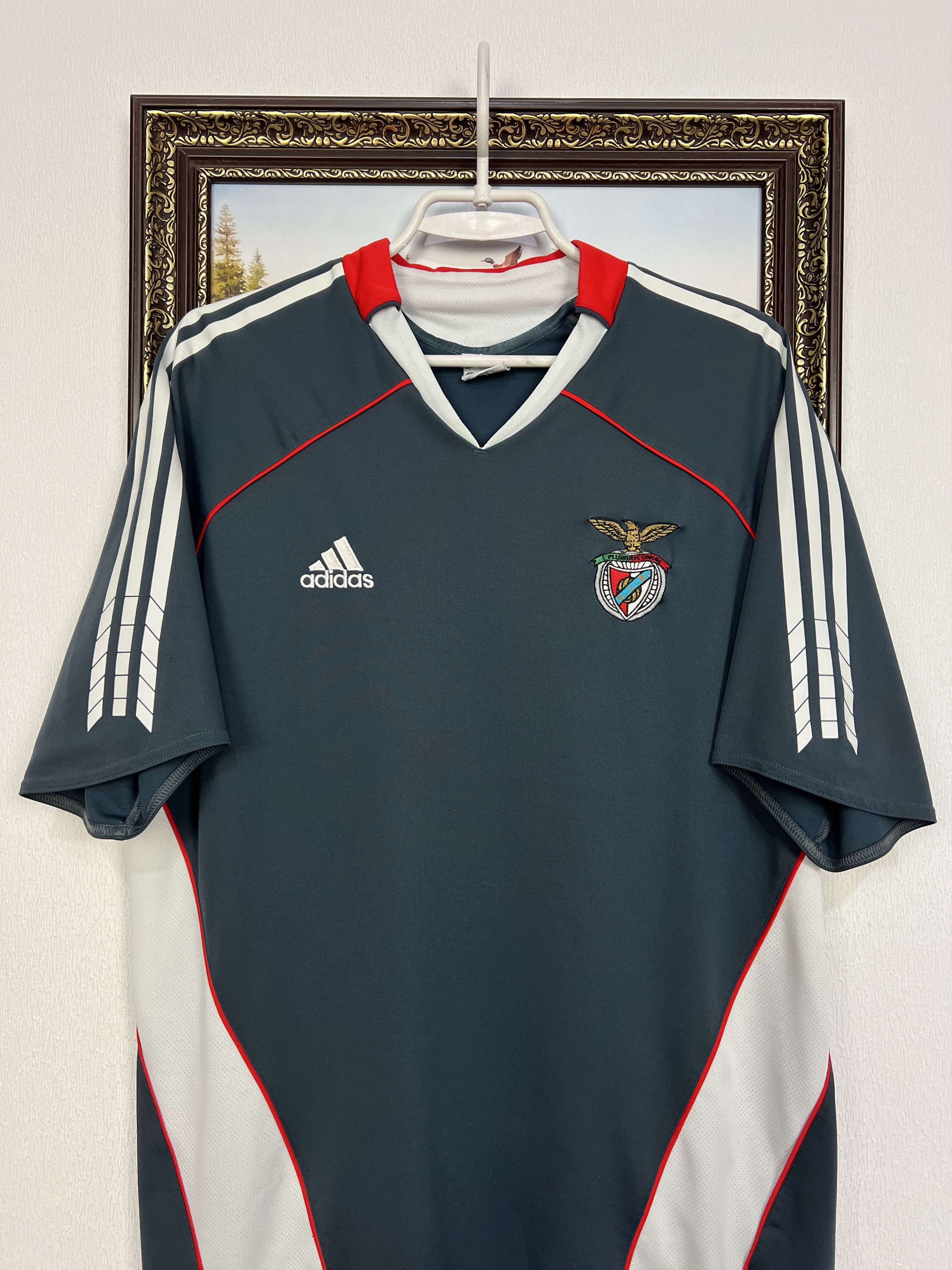 Adidas Benfica Away football shirt 2006 Soccer Jersey Trikot Rare Size US L / EU 52-54 / 3 - 2 Thumbnail
