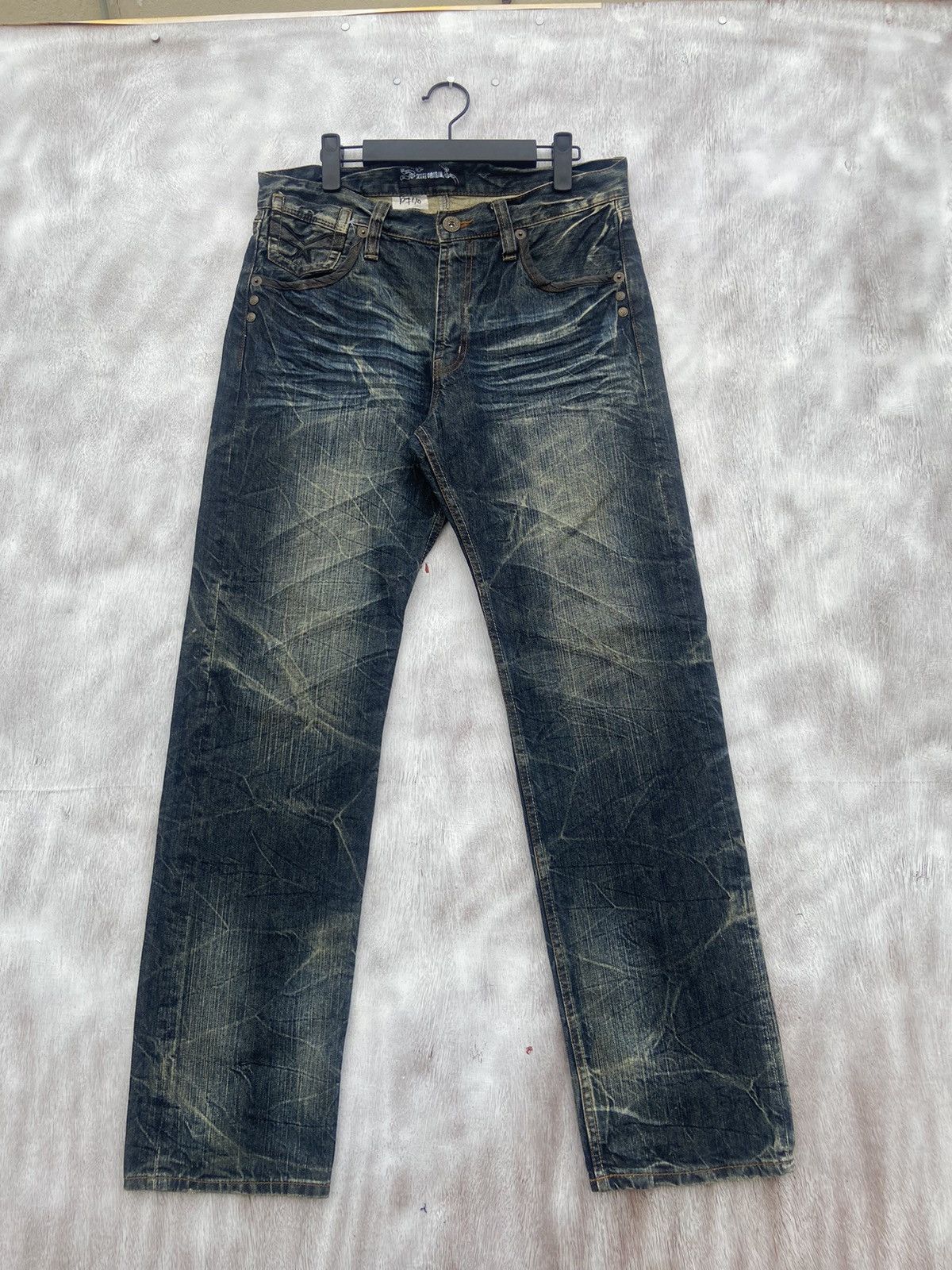 Vintage Oririn Rare jeans Size US 35 - 1 Thumbnail