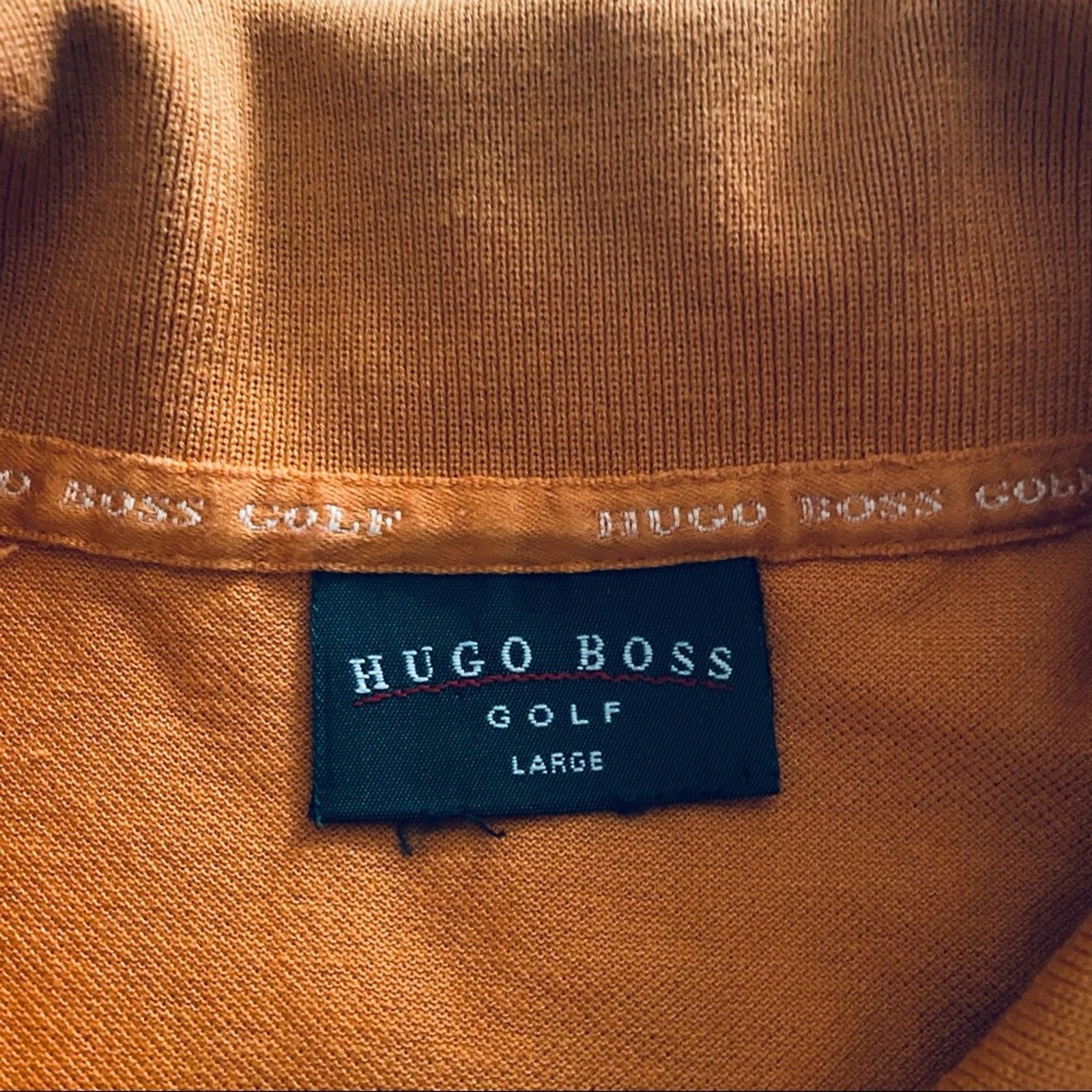 Hugo Boss Hugo Boss orange golf polo Size US L / EU 52-54 / 3 - 4 Thumbnail