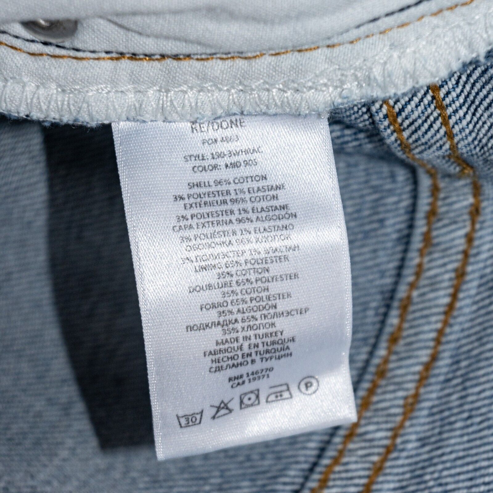 RE/DONE RE/DONE 90s High Rise Ankle Crop Denim Jeans Mid 90s blue Size 28" / US 6 / IT 42 - 6 Thumbnail