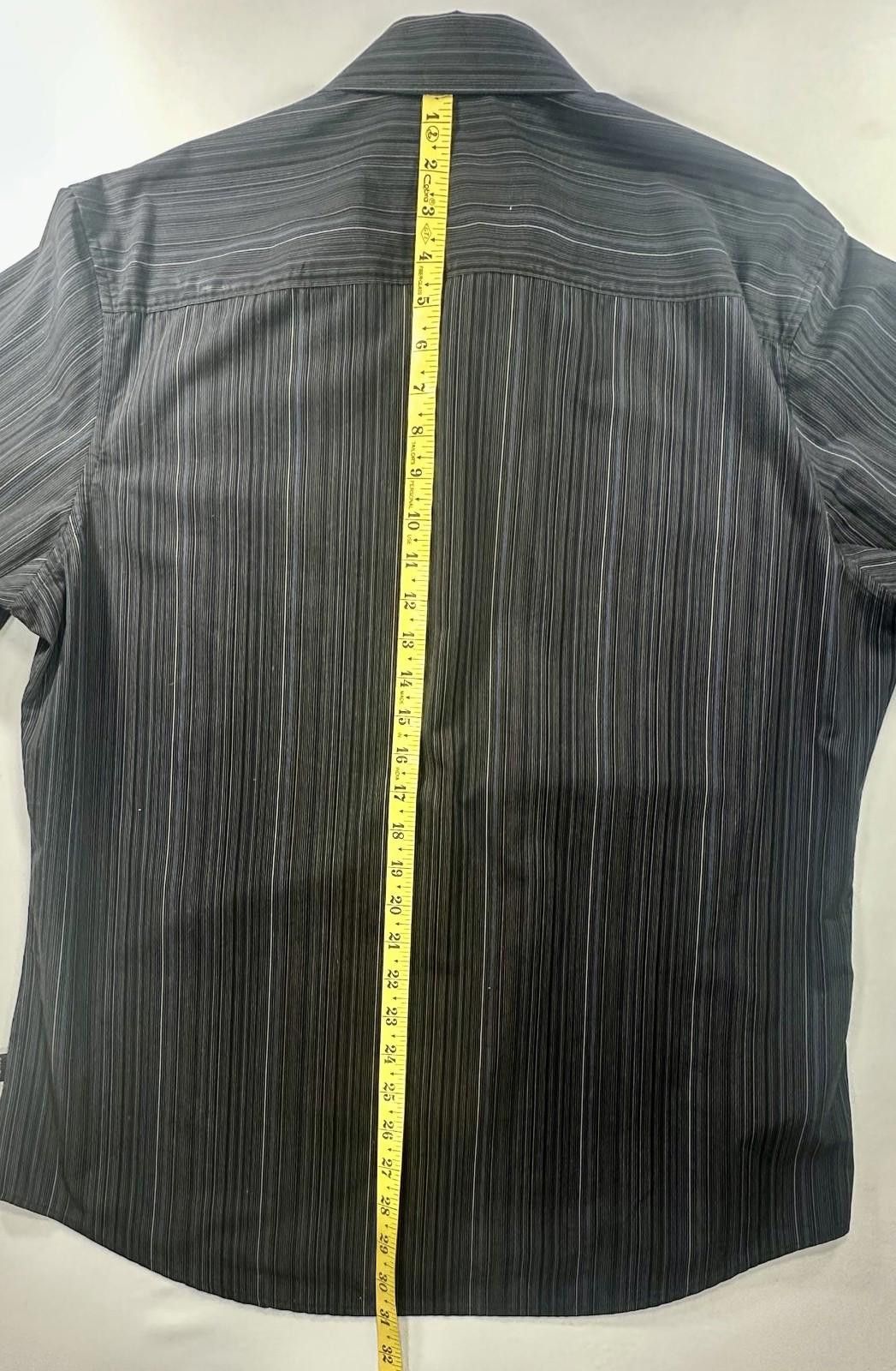 Calvin Klein Calvin Klein Slim Fit 100% Cotton Button-Up Black Mens XL Size US XL / EU 56 / 4 - 3 Thumbnail
