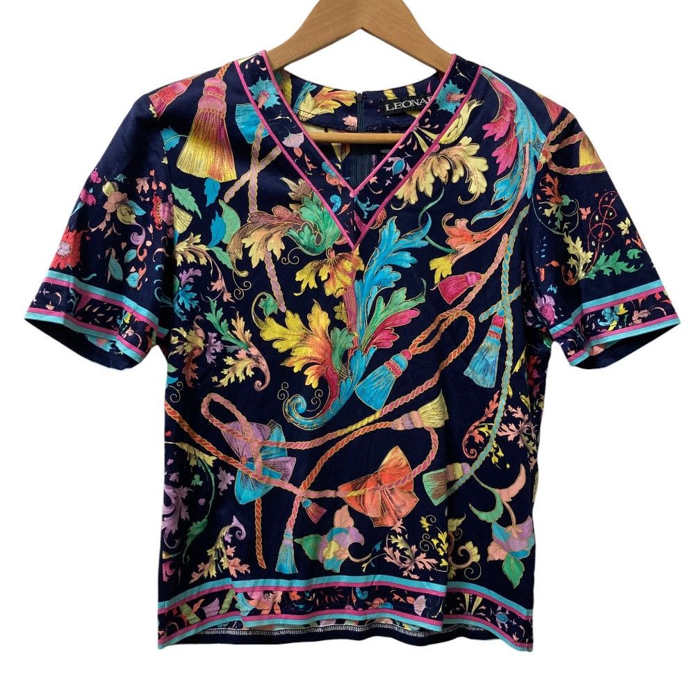 Other Other LEONARD Ribbon Print Short Sleeve Top Cotton Tops DUTY FREE for USA Size ONE SIZE - 1 Thumbnail