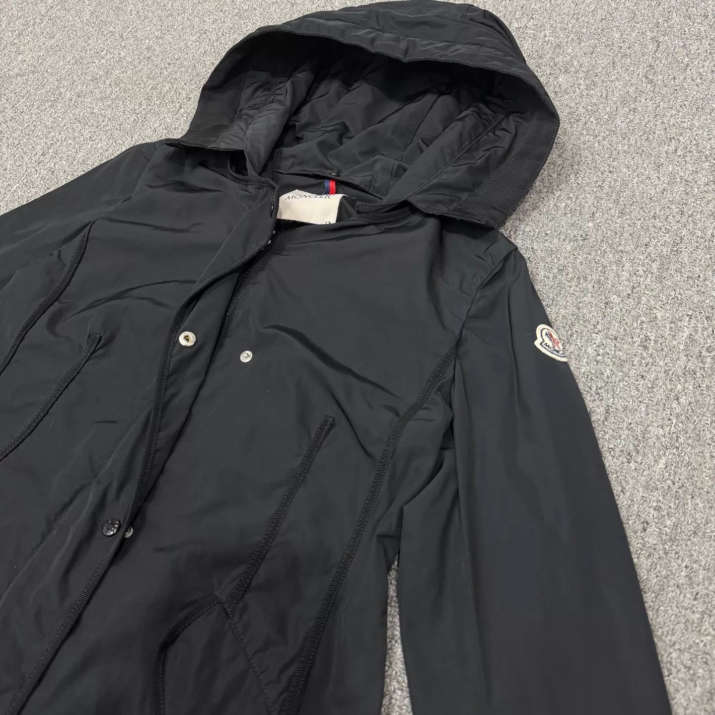 Moncler Moncler women's black long coat size 0 Size XS / US 0-2 / IT 36-38 - 3 Thumbnail