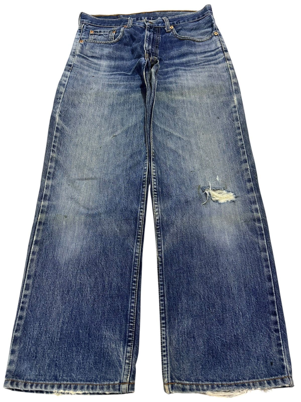 Levi's Vtg 90s Levis 505 Distressed Jeans Size US 30 / EU 46 - 1 Thumbnail