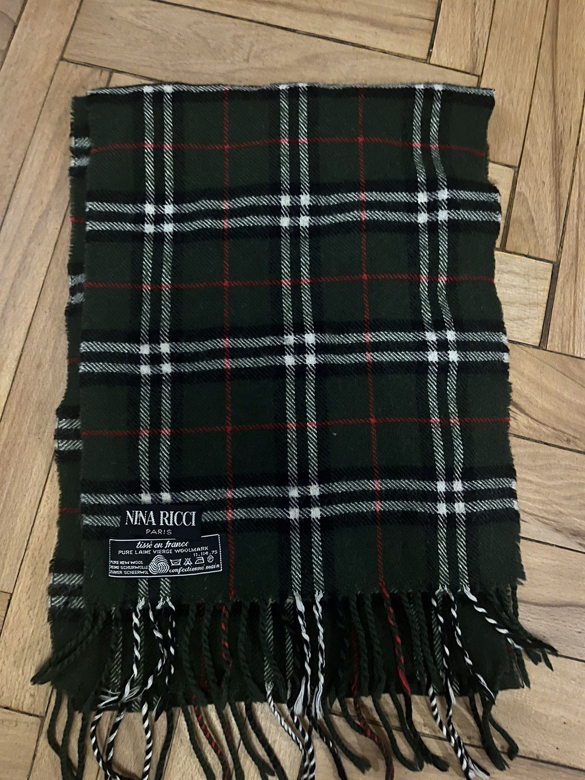 Vintage Nina Ricci Wool Scarf - Classic French Elegance Size ONE SIZE - 2 Thumbnail