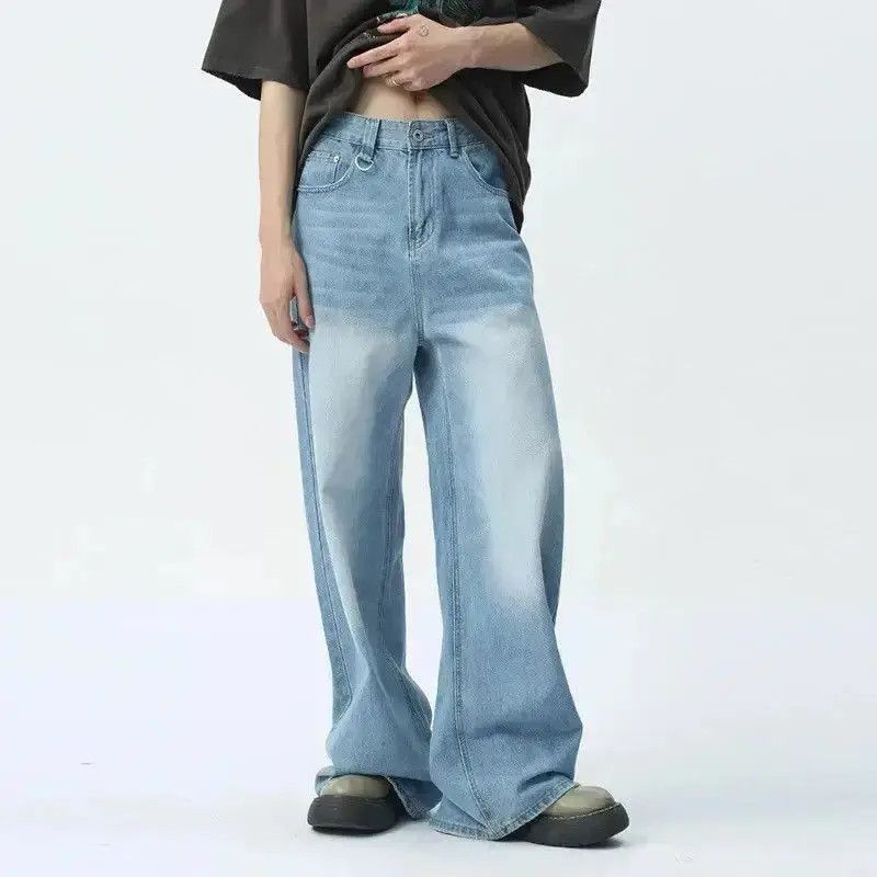 Japanese Brand Wide Leg Casual Simple Style Jeans Pants Size US 30 / EU 46 - 4 Thumbnail