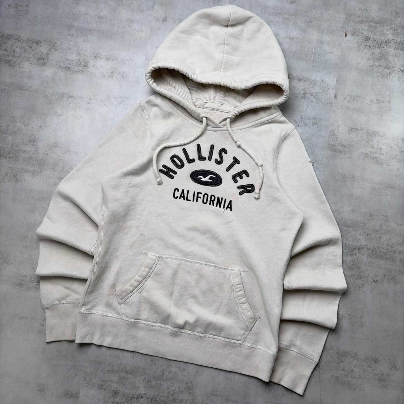 Other Y2K White Hollister Surf Grunge Thermal Hoodie Size S / US 4 / IT 40 - 2 Thumbnail