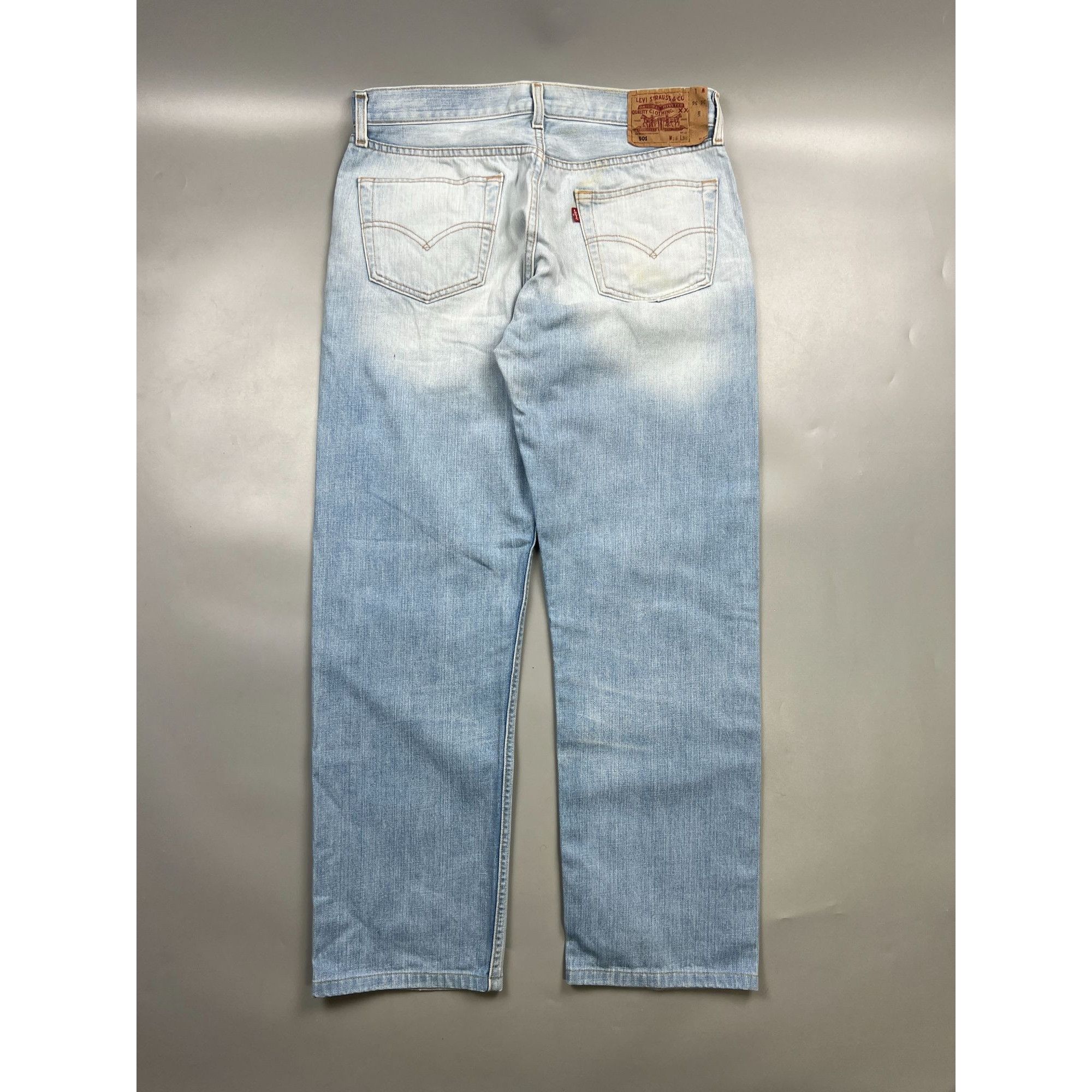 Levi's Levi’s 501 Acid Light Wash Denim Jeans Pants (Y0897) Size US 36 / EU 52 - 10 Thumbnail