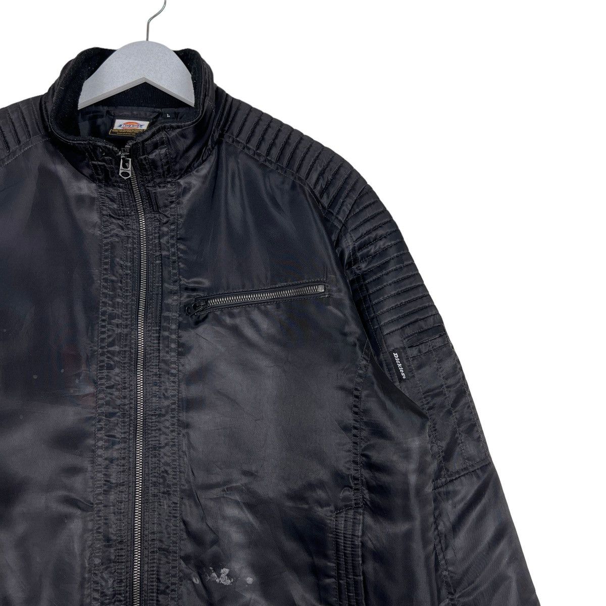 Dickies 🔥 DIEKIES BLACK MOTO JACKET Size US L / EU 52-54 / 3 - 6 Thumbnail