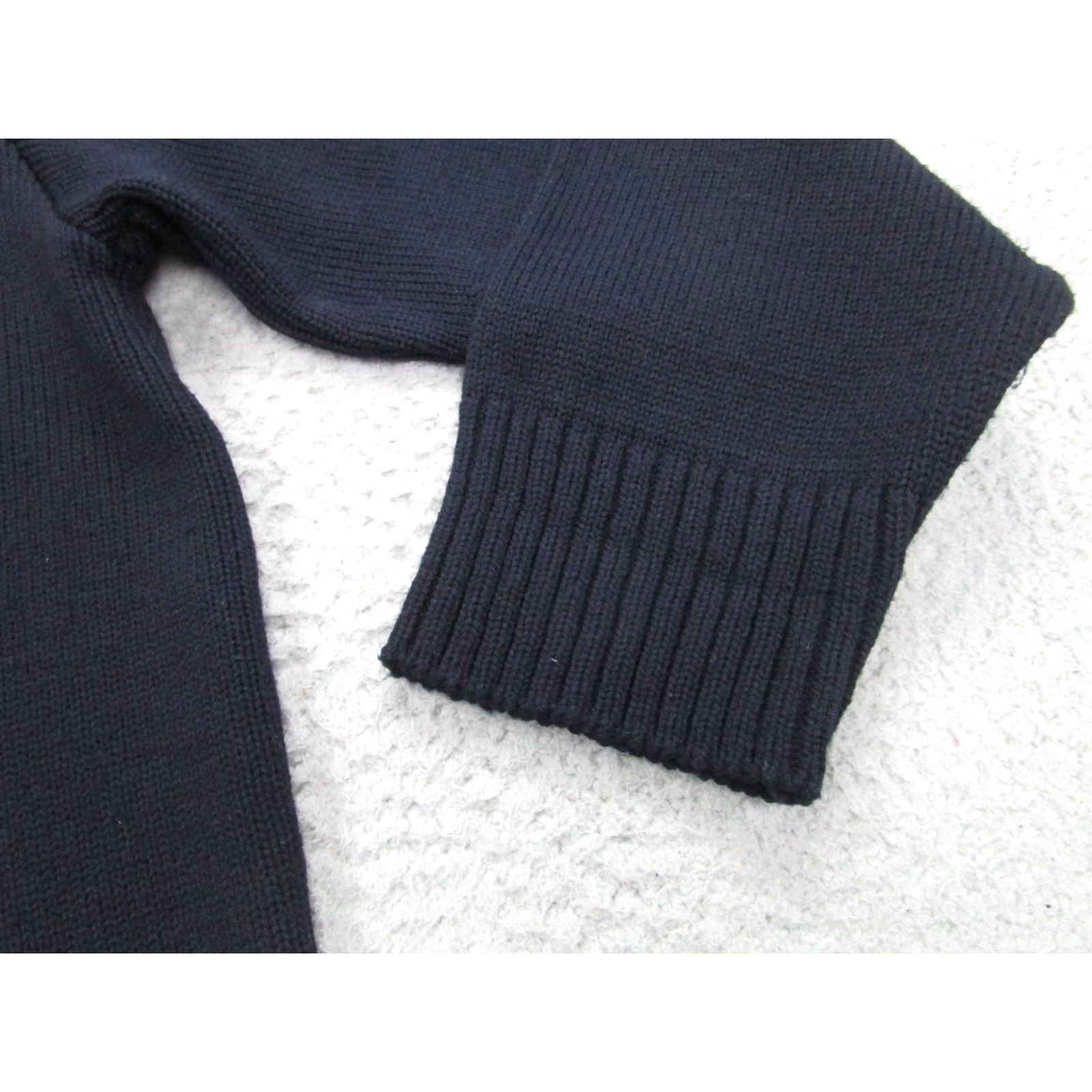 Vintage VINTAGE SFKM Cardigan Sweater Mens XL Blue Acrylic 80s Zip Knit Rockabilly USA Size US XL / EU 56 / 4 - 7 Thumbnail