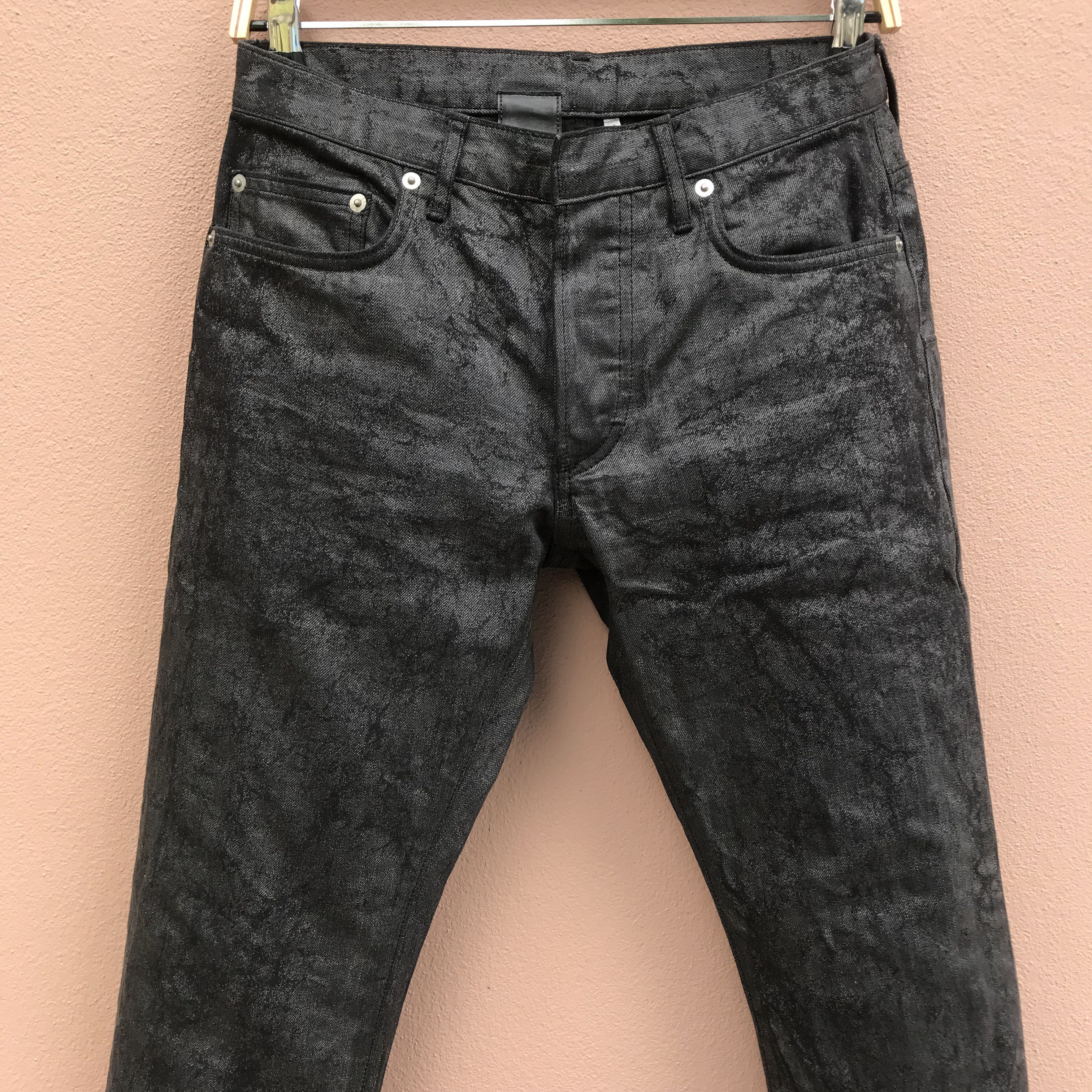 Dior Dior Hedi Slimane Black Wax Denim Jeans Pant Size US 30 / EU 46 - 2 Thumbnail