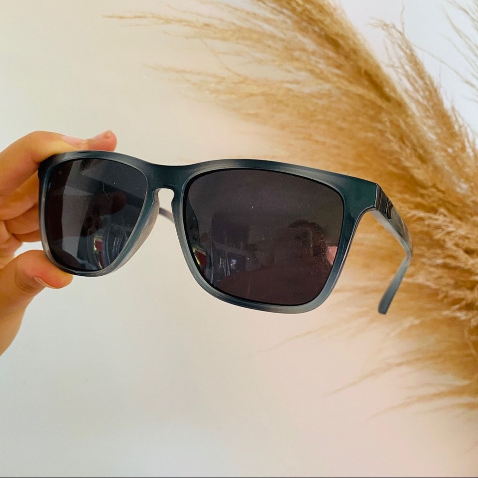 Nordstrom KNOCKAROUND Blue Plastic Black Lens Sunglasses Wayfarer Size ONE SIZE - 2 Thumbnail