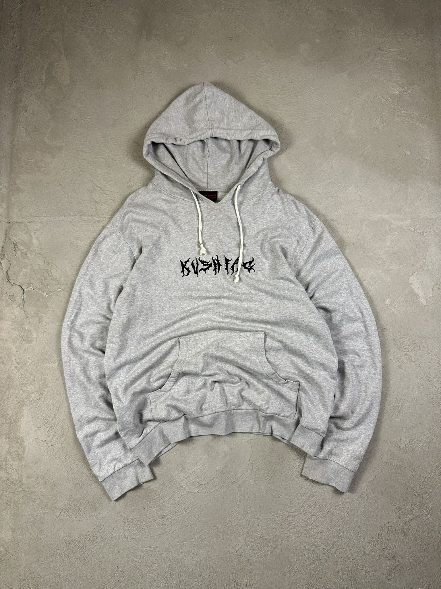 Gosha Rubchinskiy Gosha Rubchinskiy x Double Cheesburger Kush Fag Boxy Hoodie Size US XL / EU 56 / 4 - 1 Thumbnail