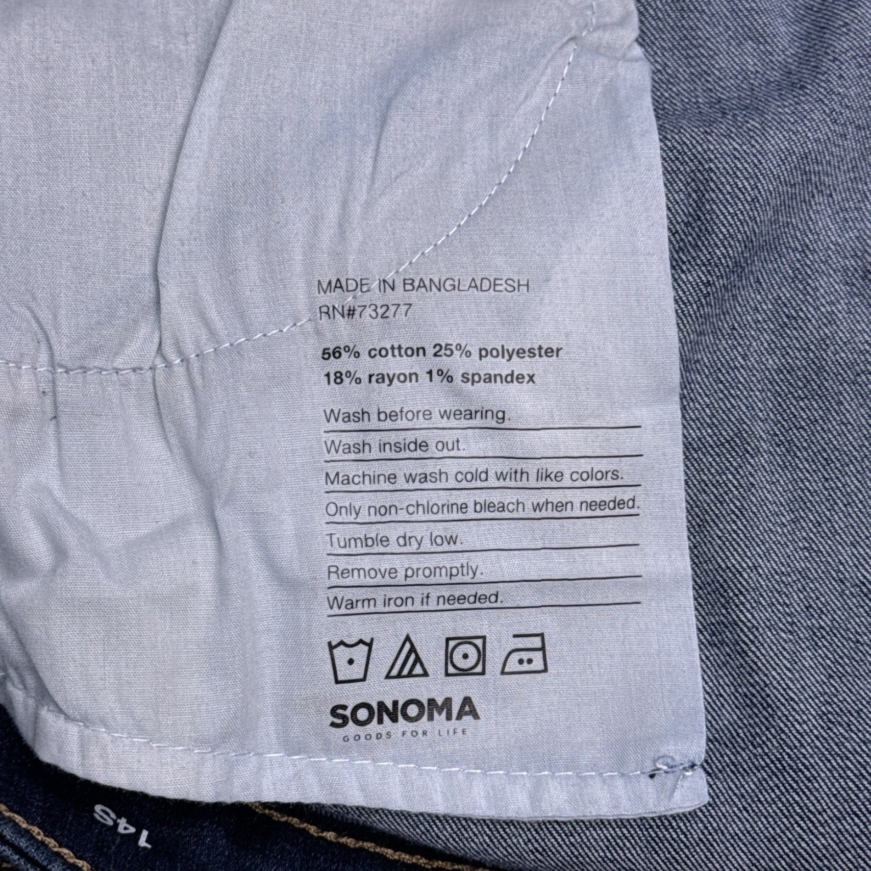 Vintage Sonoma Jeans Womens 14 Short Mid Rise Bootcut Stretch Everyday New Size 36" / US 14 / IT 50 - 6 Thumbnail