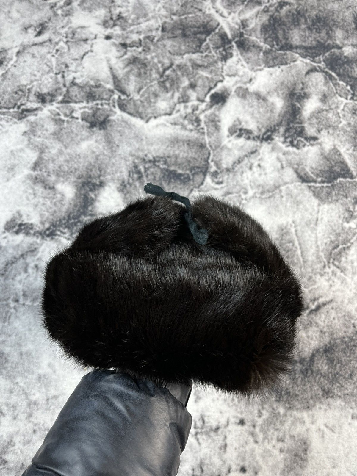 Vintage Vintage Natural Fur Ushanka Hat 80s USSR Size ONE SIZE - 10 Thumbnail