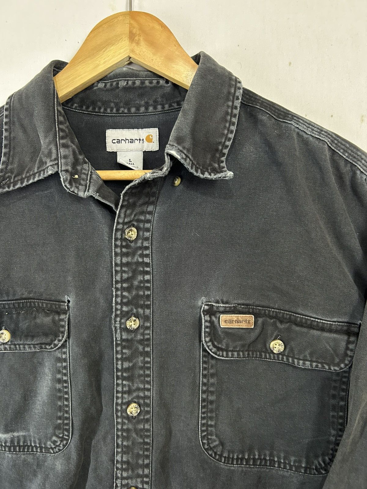 Carhartt Vintage Distressed Carhartt workshirt Size US L / EU 52-54 / 3 - 6 Thumbnail