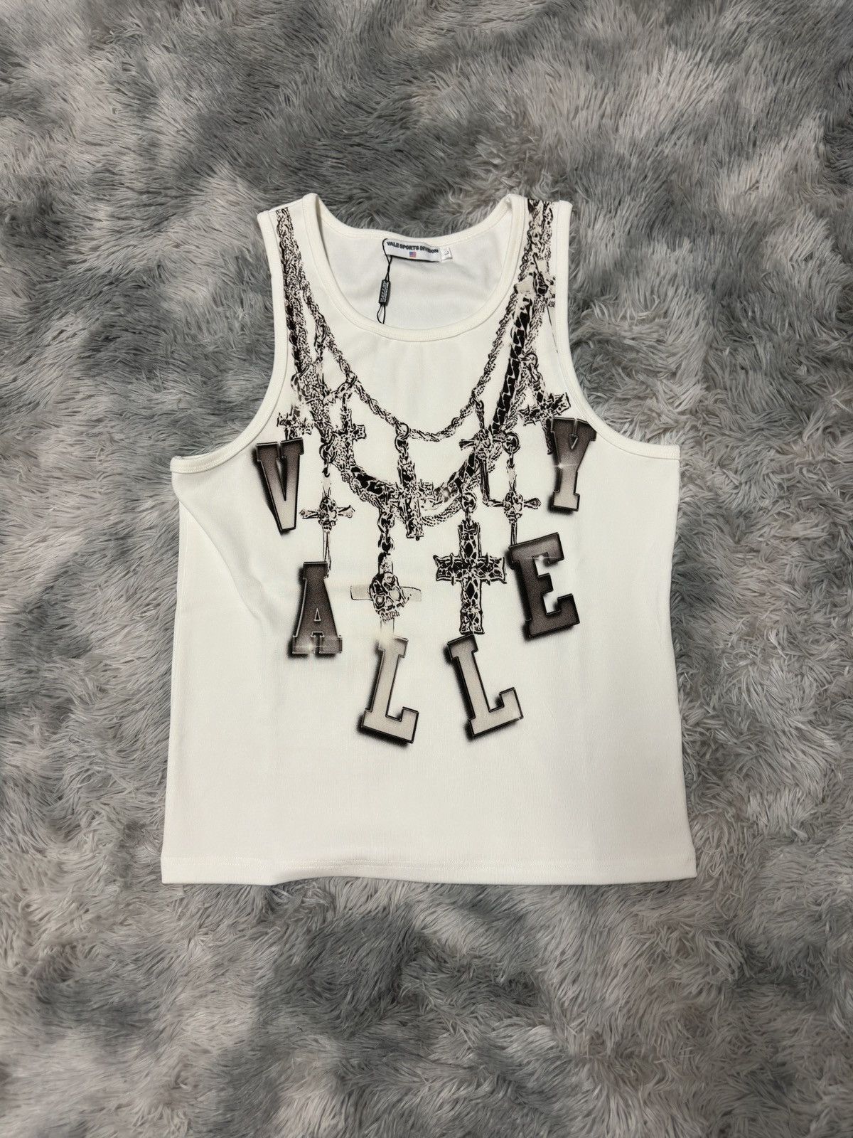 Vale Vale Forever Chain Tank Top White Size US L / EU 52-54 / 3 - 2 Thumbnail