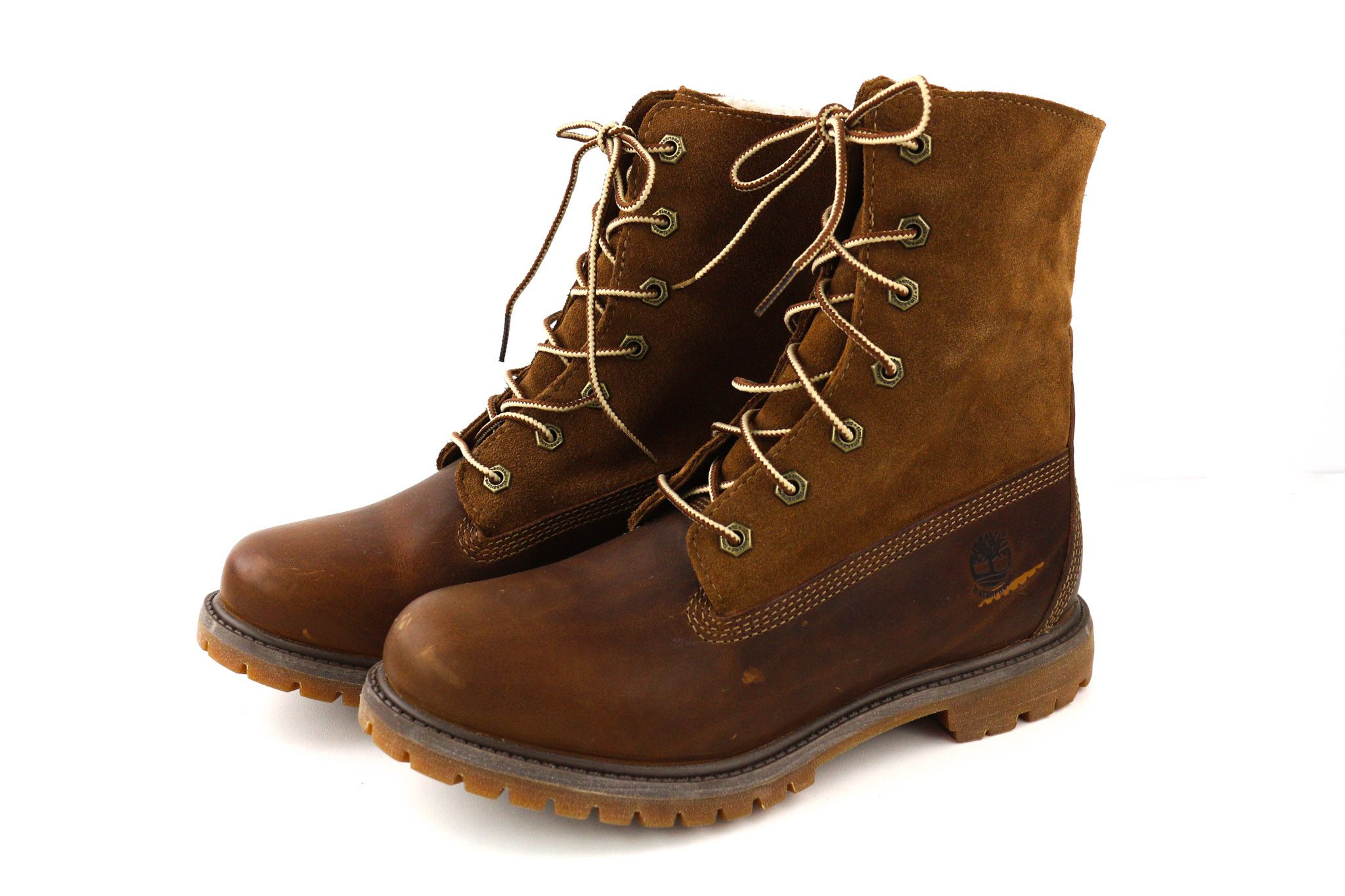 Timberland 8328R-A6098 EU38.5/39 Brown Leather High Top Shoes 80840 Size US 7.5 / IT 37.5 - 4 Thumbnail