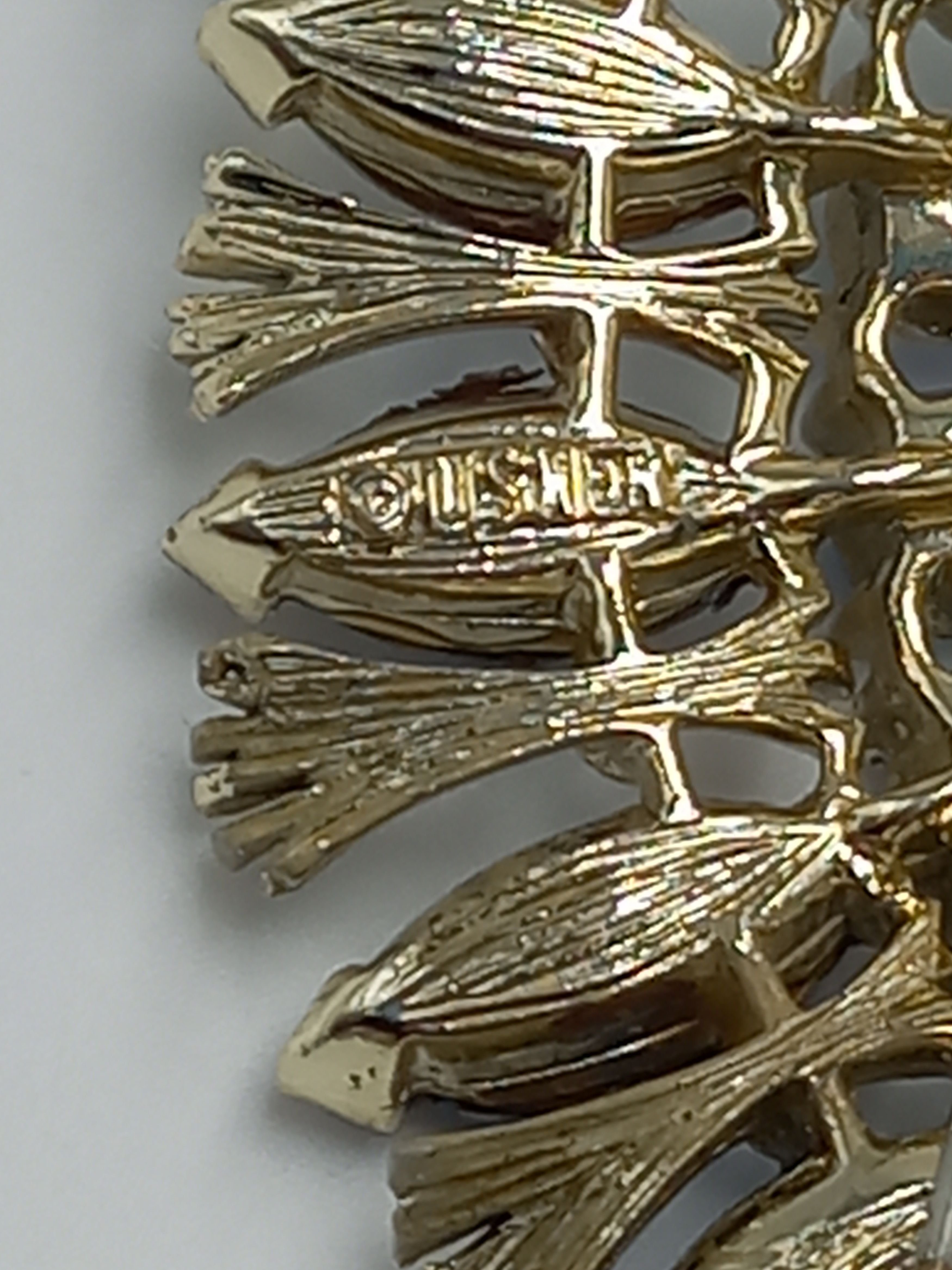 Other Vtg Lisner Sapphire Blue Rhinestone Gold Tone Crown Brooch Size ONE SIZE - 5 Thumbnail