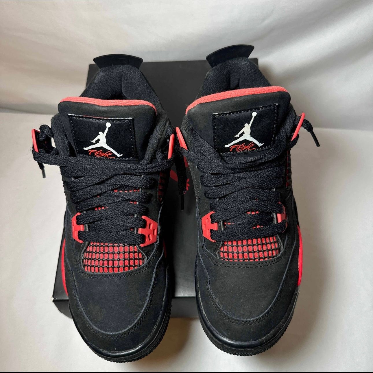Jordan Brand × Nike Size 5.5 Nike Air Jordan 4 Retro GS Red Thunder Men's Shoes Size US 5.5 / EU 38 - 4 Thumbnail