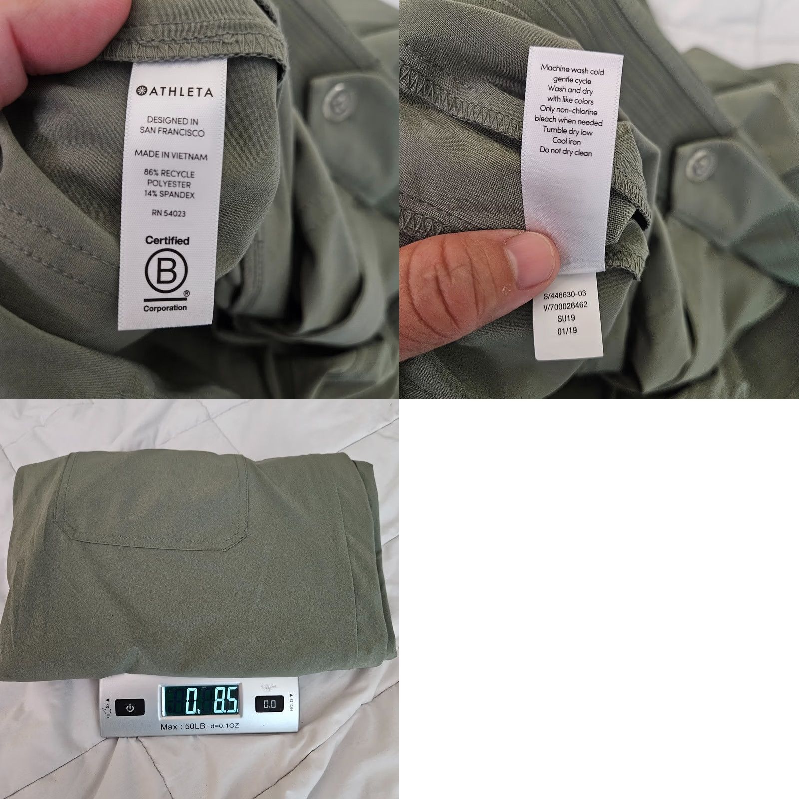 Athleta Athleta Tribeca Utility Crop Pant Olive Green Women’s Size 14 Cropped Activewear Leggings Skinny Gir ls Womens Mens? Size 36" / US 14 / IT 50 - 8 Thumbnail