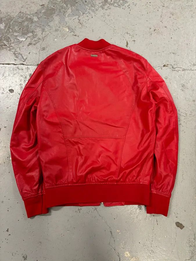 Dirk Bikkembergs 2010s Dirk Bikkembergs Red Leather Bomber Jacket Size US S / EU 44-46 / 1 - 5 Thumbnail