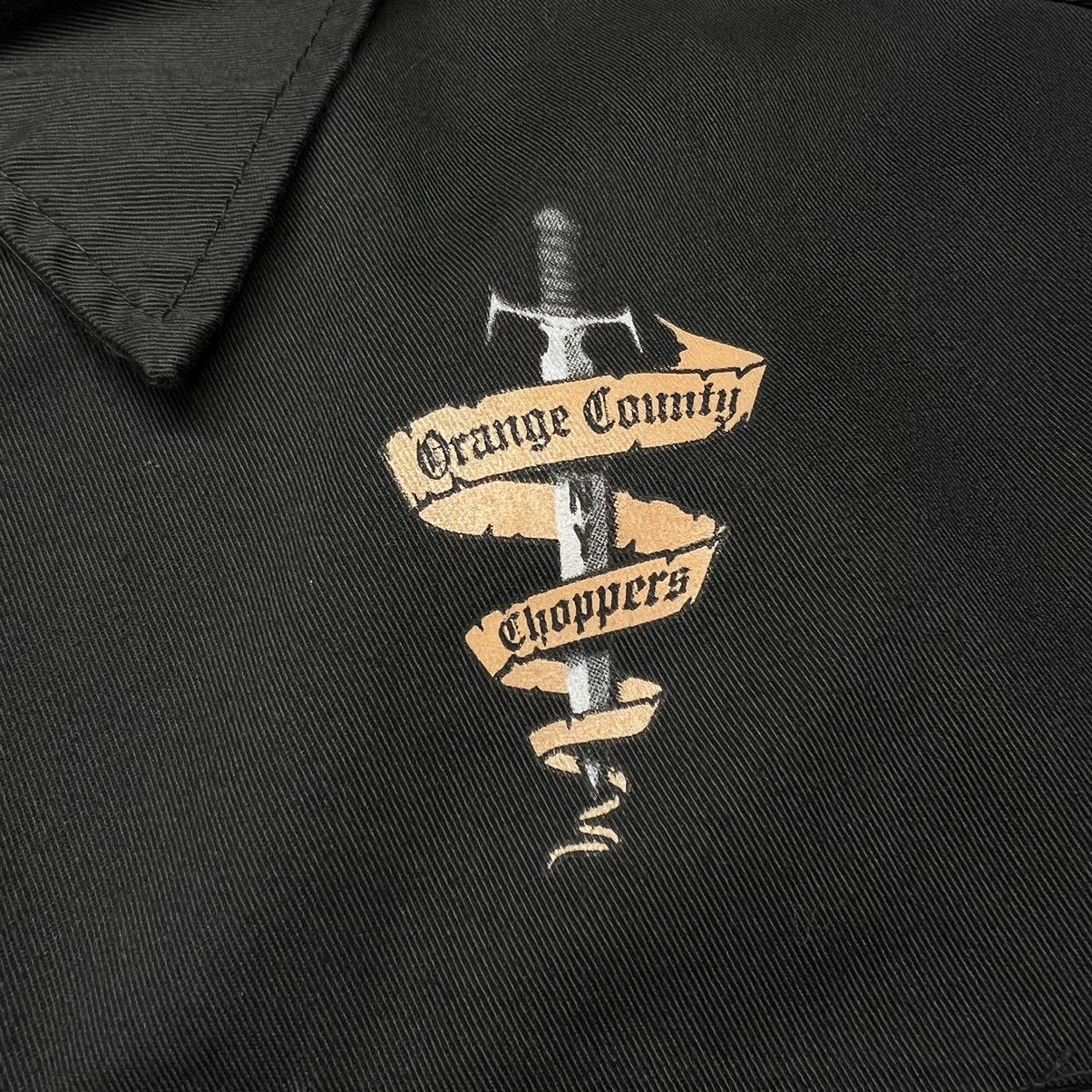 Vintage VTG Orange County Choppers Button Shirt Black Mechanic Work Size US L / EU 52-54 / 3 - 4 Thumbnail
