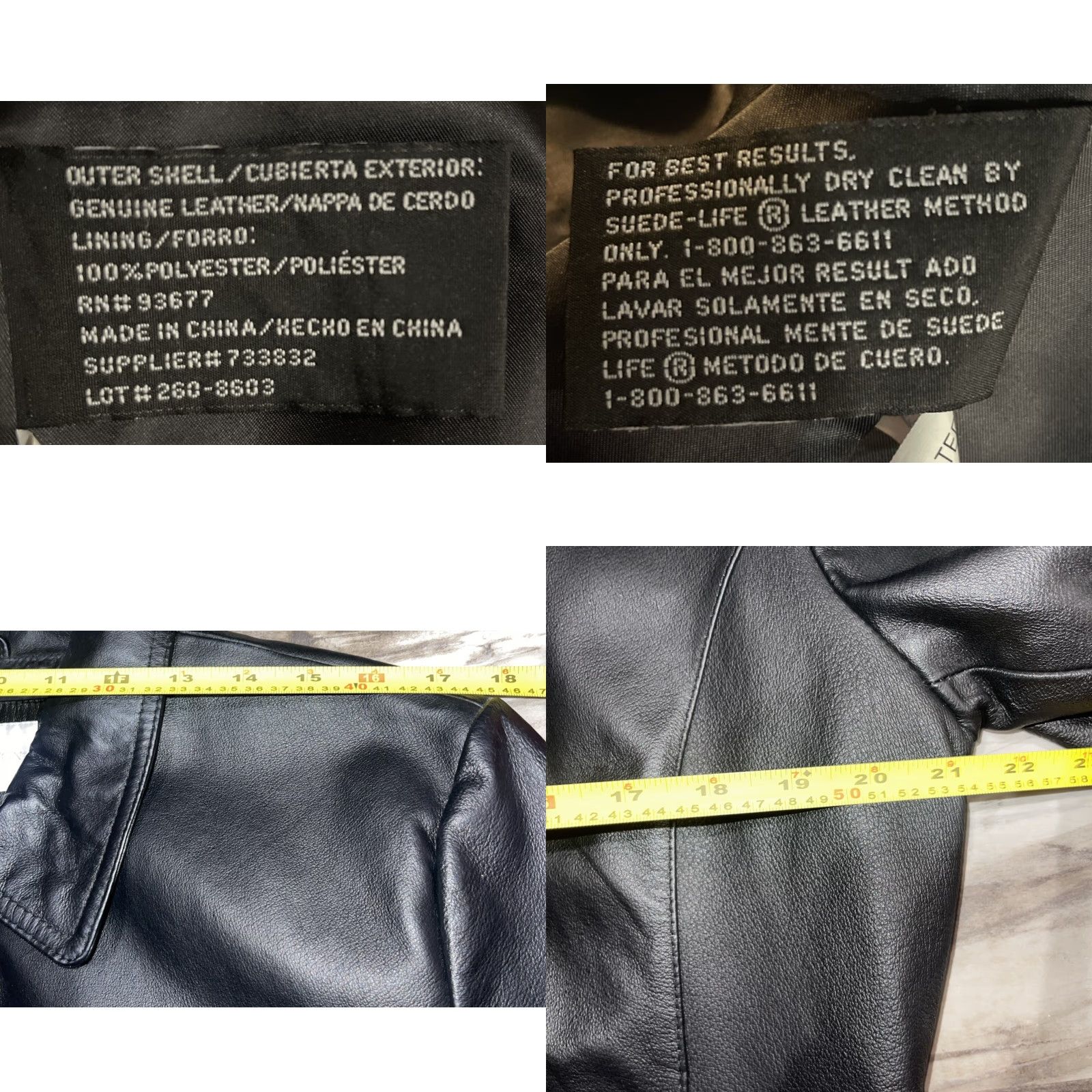 Worthington Worthington Women’s Jacket Black Leather Coat Mid-Length Zip Up L Classic Lined 90s City Professional Women's Coat Size L / US 10 / IT 46 - 9 Thumbnail