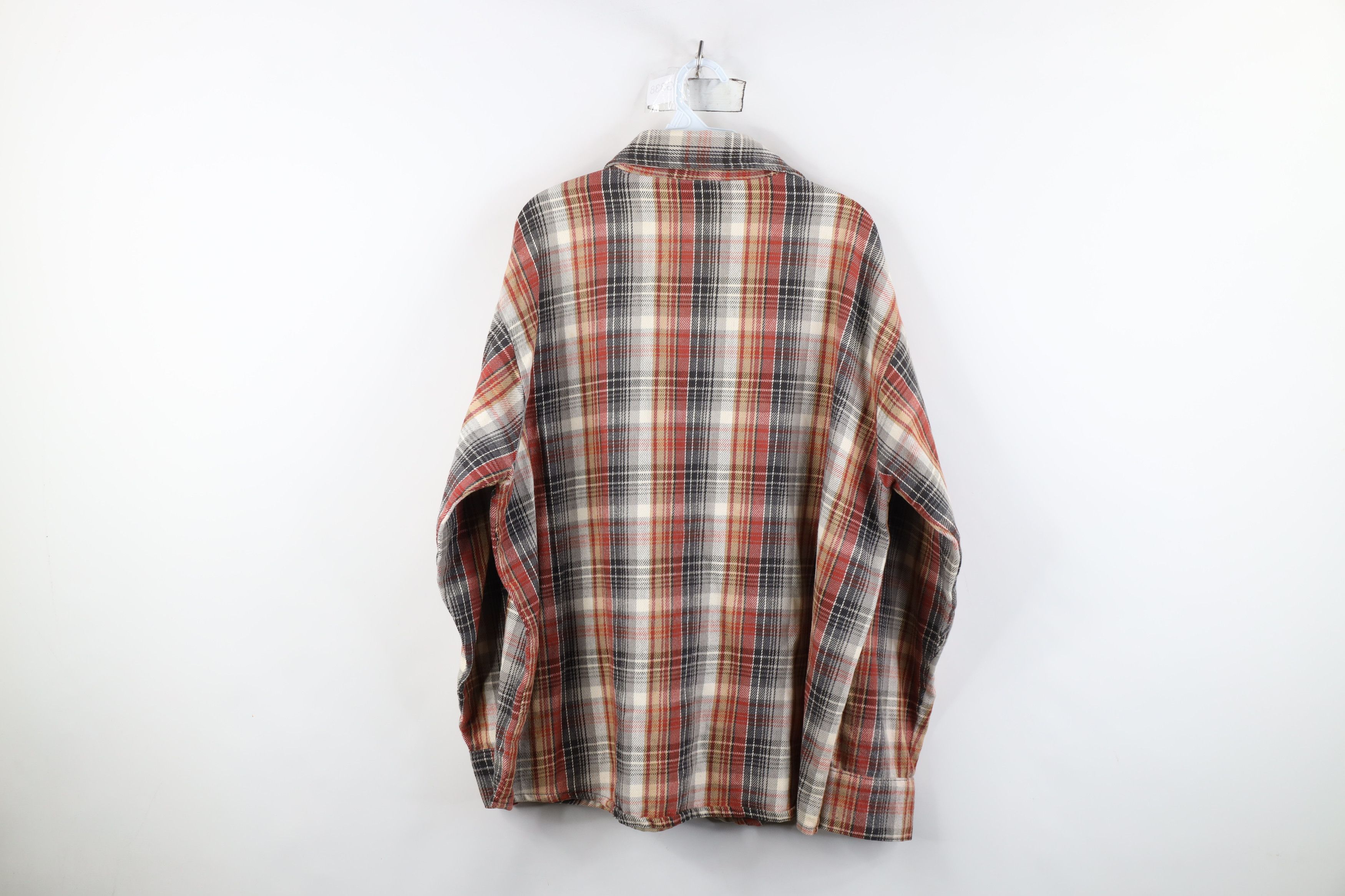 Vintage Vintage 70s Streetwear Heavyweight Button Shirt Plaid USA Size US XL / EU 56 / 4 - 9 Thumbnail