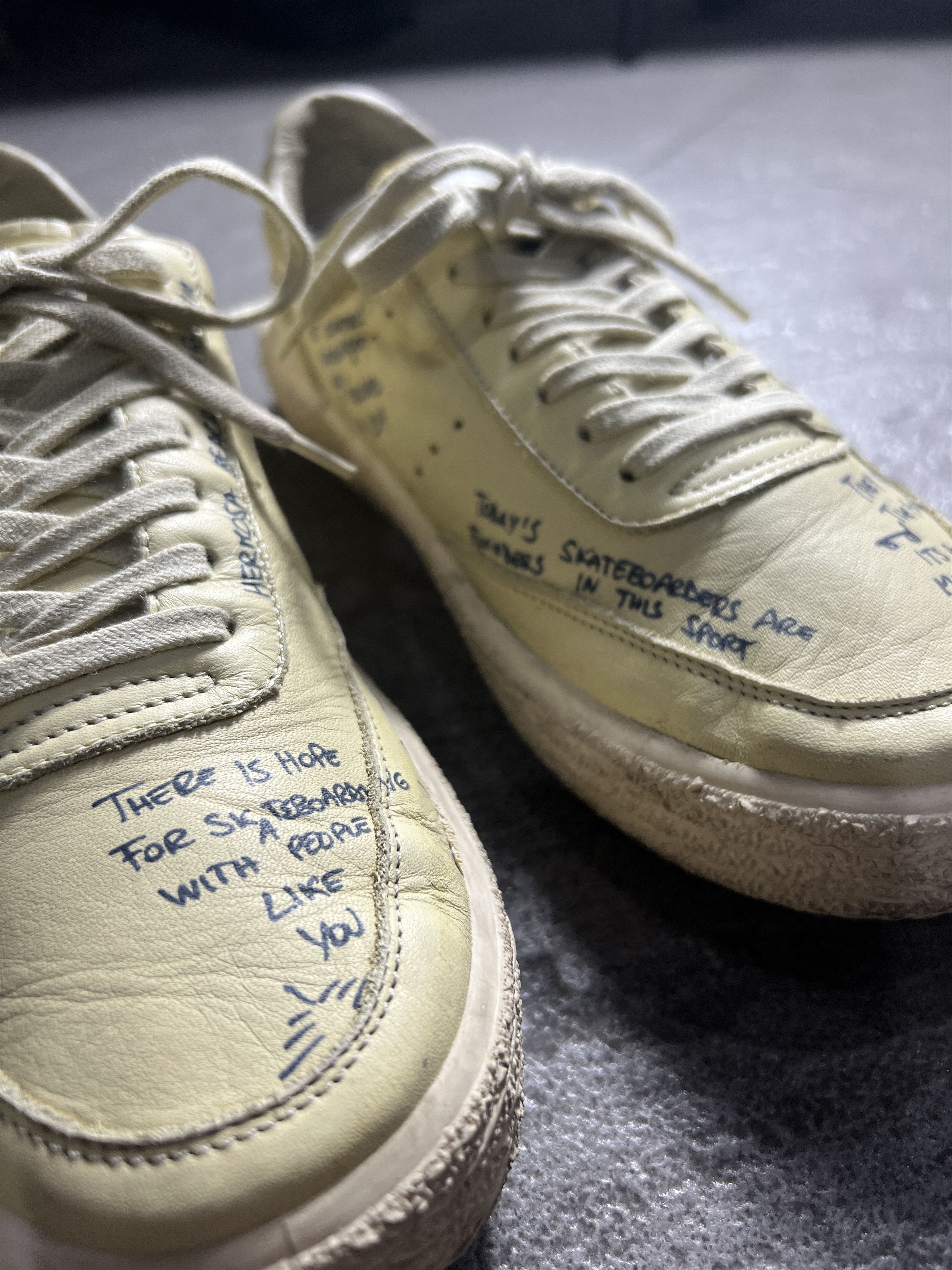 Golden Goose Golden Goose VCE Scribble Handwritten Leather Sneakers EU39 Size US 9 / IT 39 - 5 Thumbnail