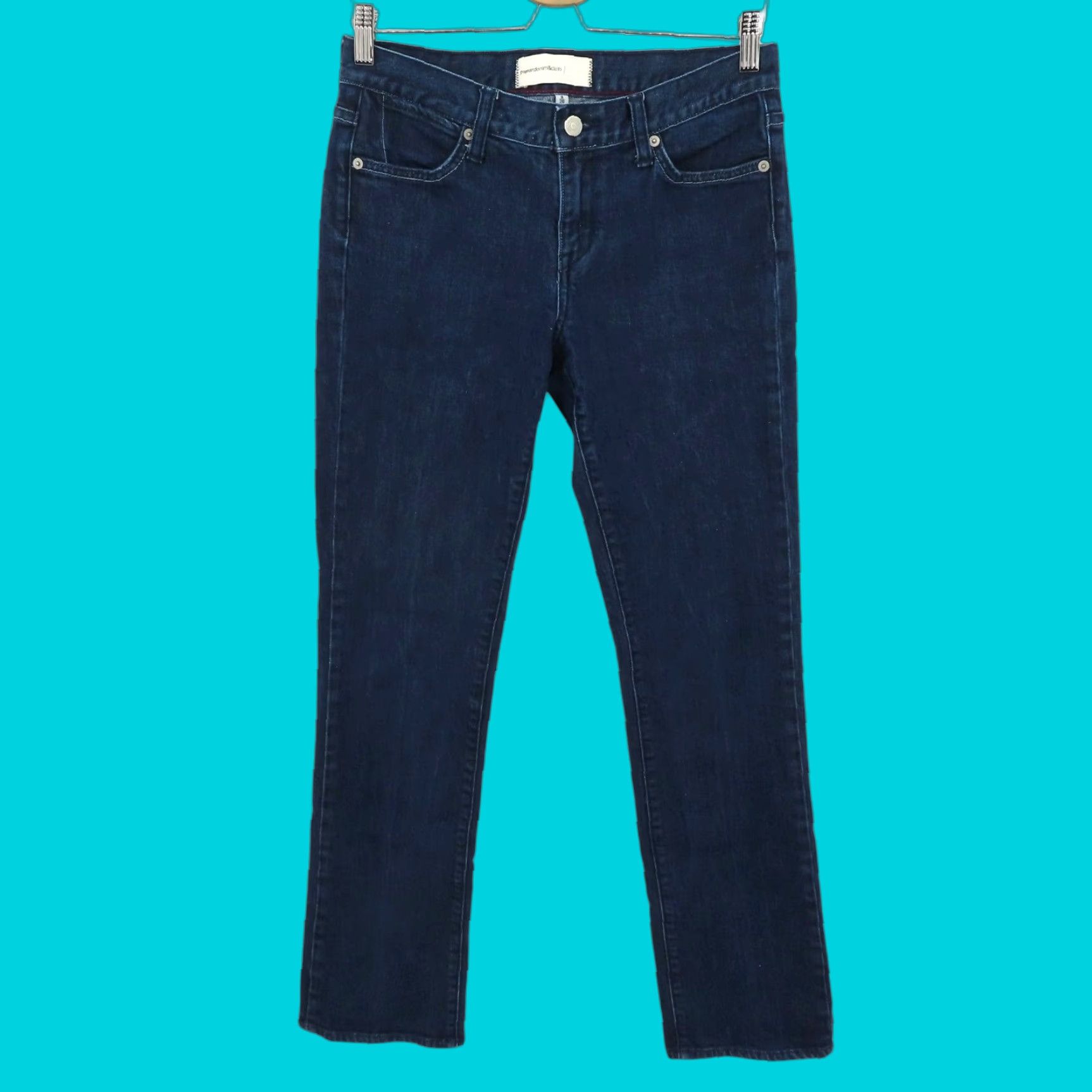 Denime Paper Denim & Cloth Jeans Women 8 Nicki Bootcut Straight Dark Wash Blue Denim 5-Pocket Style Size 30" / US 8 / IT 44 - 1 Thumbnail