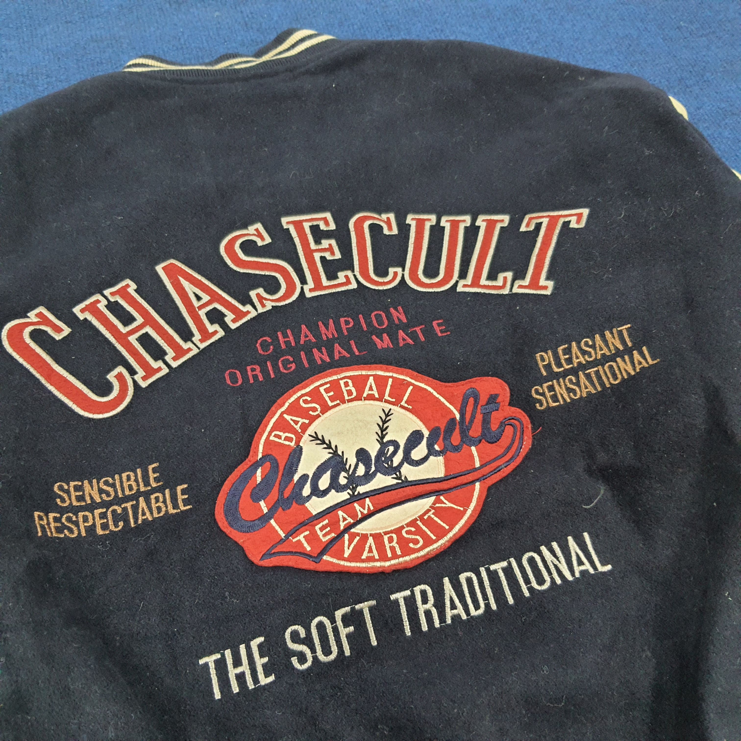MLB × Vintage Vintage CHASECULT Baseball Team Varsity Jacket Size US XL / EU 56 / 4 - 2 Thumbnail