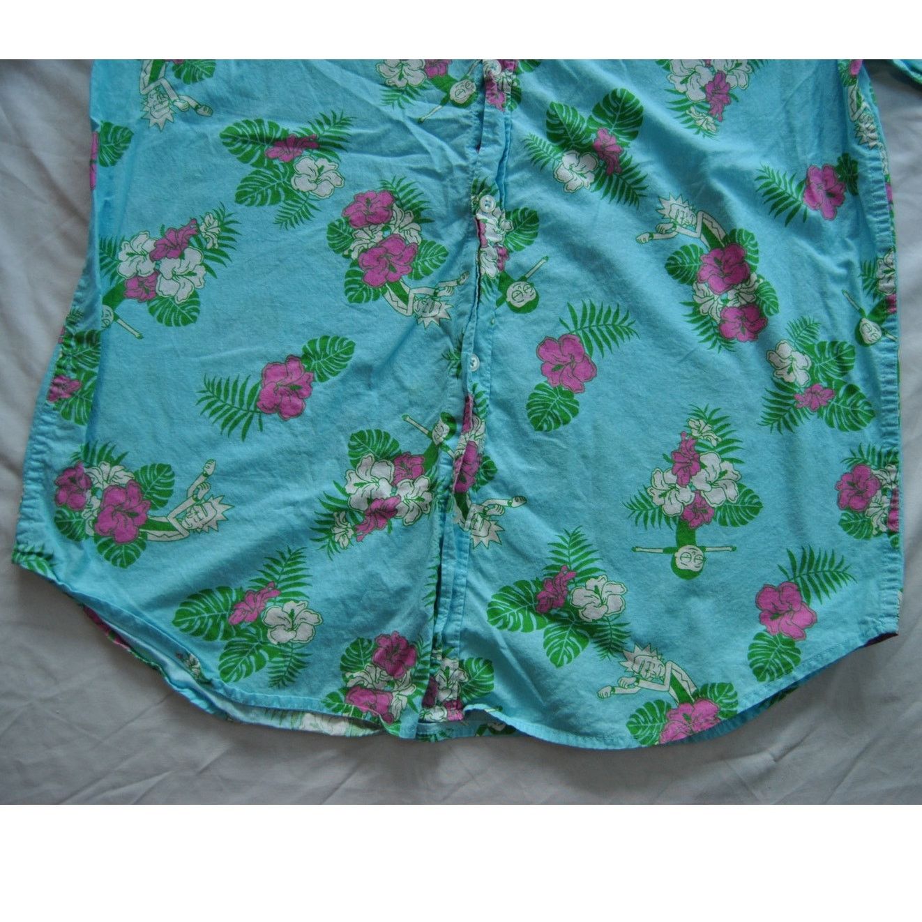 Other Rick & Morty Hawaiian Button Down Shirt XL Size US XL / EU 56 / 4 - 3 Thumbnail
