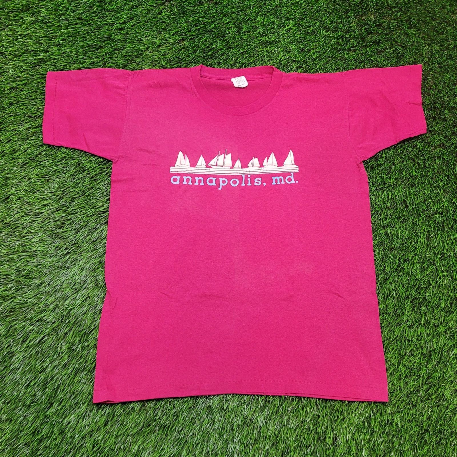 Vintage VTG 80s Annapolis MD Sailboat T-Shirt M Single Stitch USA Size US M / EU 48-50 / 2 - 1 Thumbnail